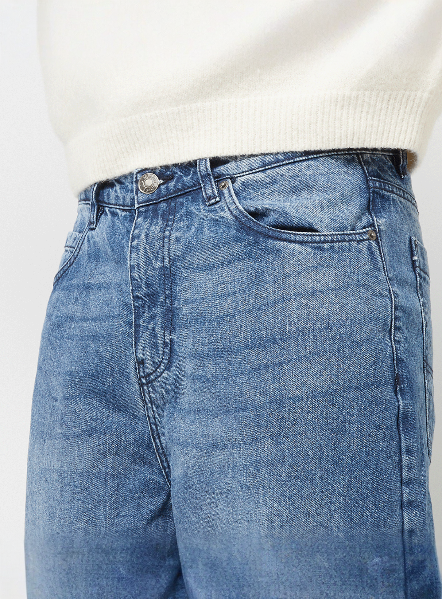 Urban Classics, Tapered Heavy Ounce Baggy Jeans, blue, Image 3 of 5