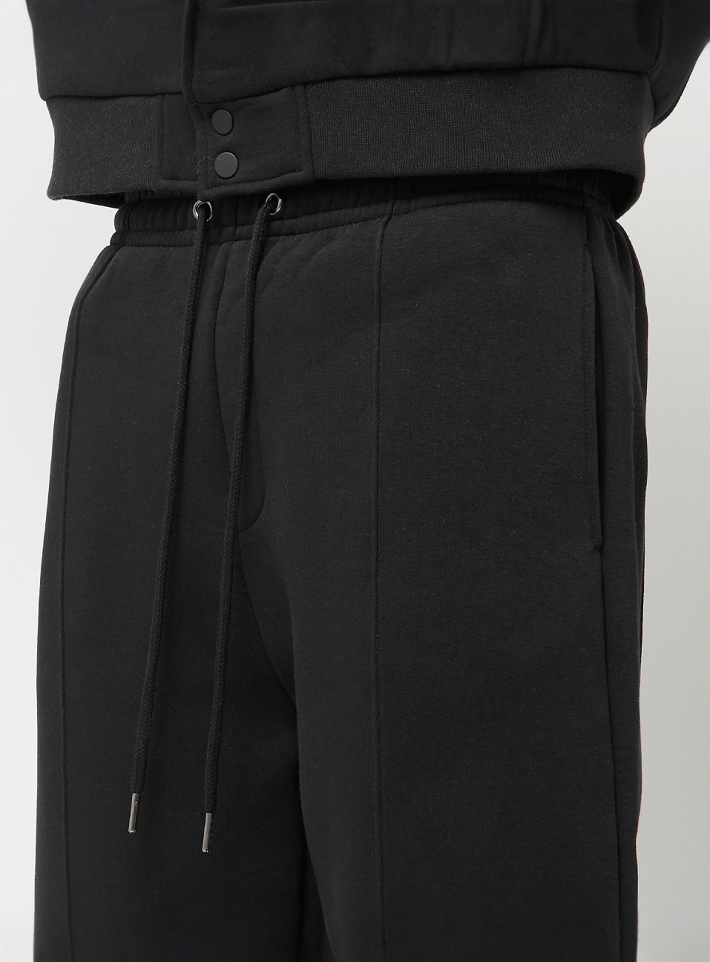 Urban Classics, Fluffy Pintuck Trackpants, black, Image 3 of 5