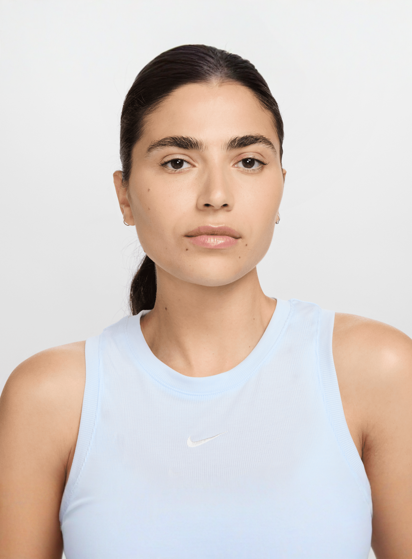 Nike, Sportswear Essential Rib Crop Tank Top, blue, Image 3 of 3