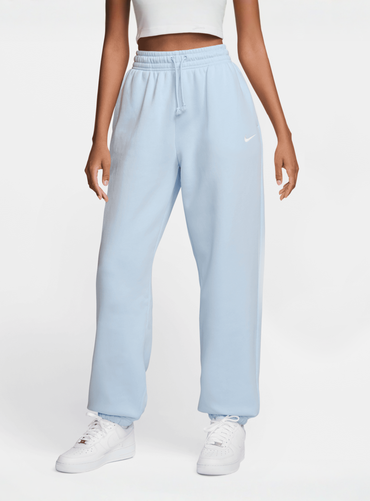 Nike, Sportswear Phoenix Fleece High Raised Oversize Pant, blue, Image 1 of 3