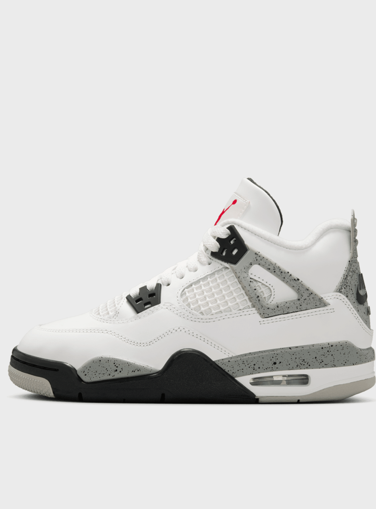 Jordan, Air Jordan 4 Retro OG "White Cement" (GS), white, Image 1 of 9