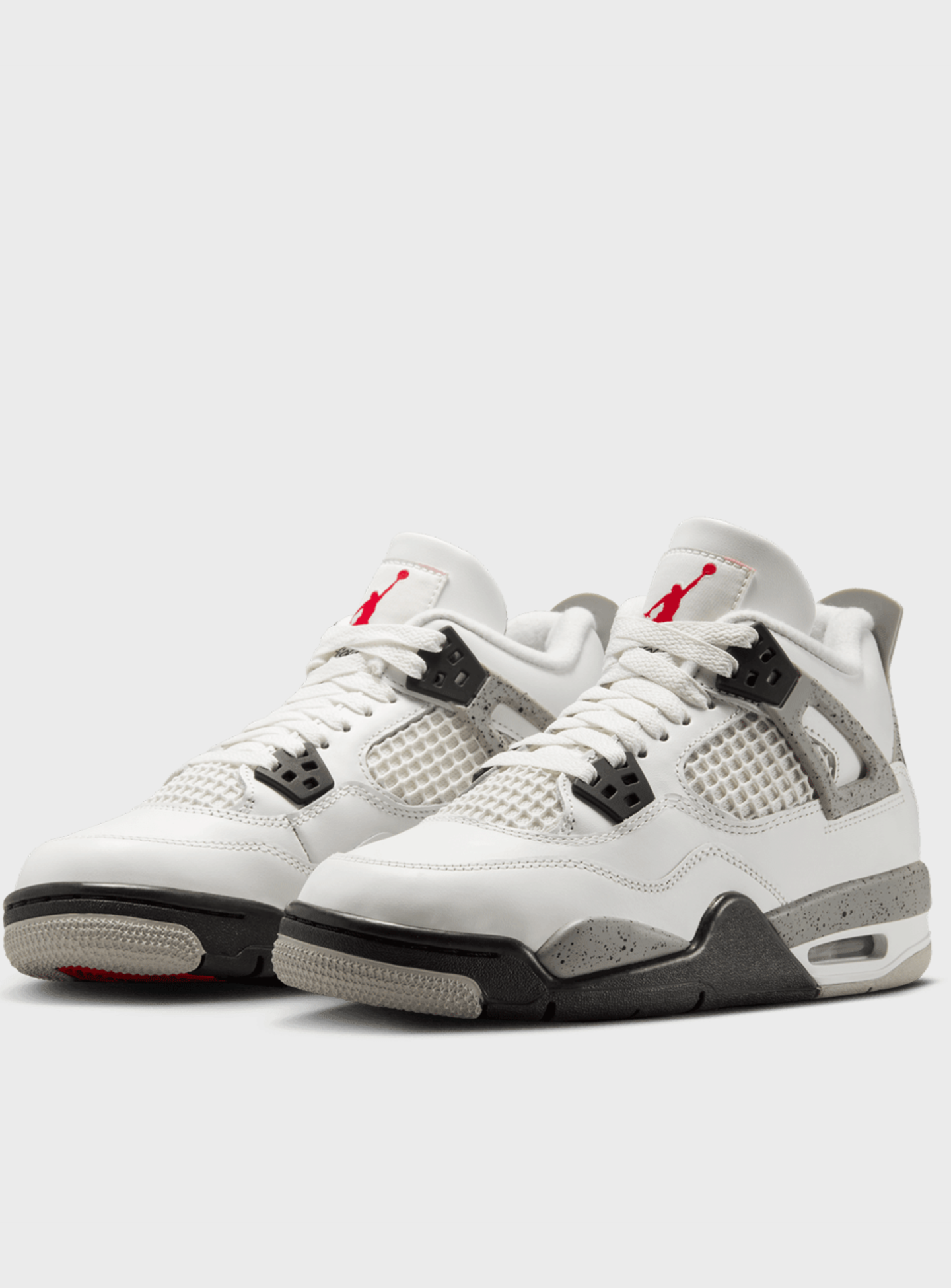 Jordan, Air Jordan 4 Retro OG "White Cement" (GS), white, Image 4 of 9