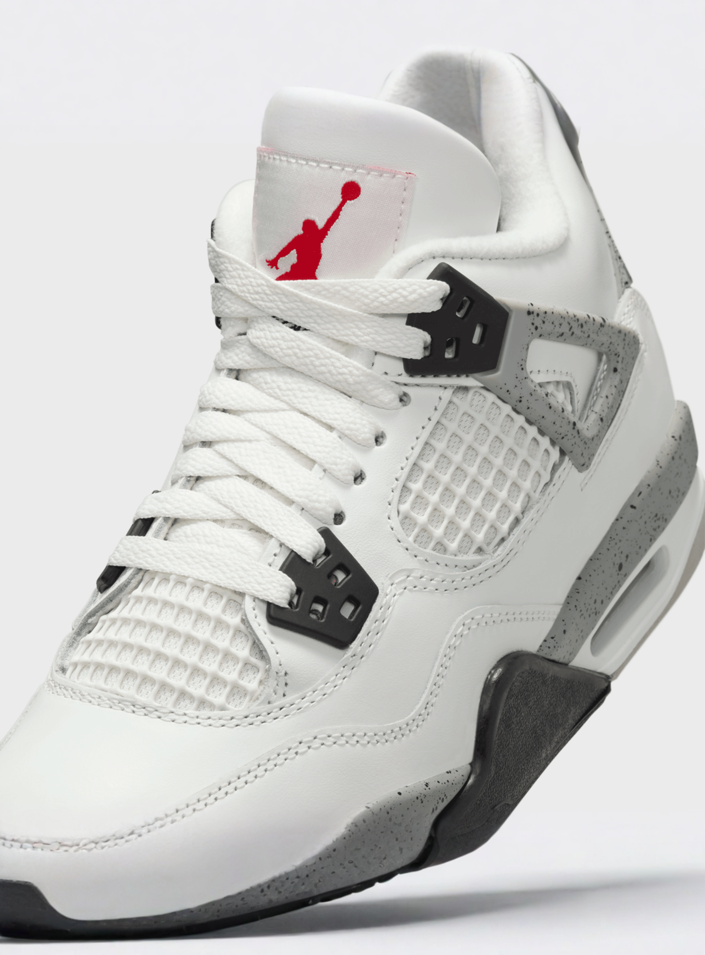 Jordan, Air Jordan 4 Retro OG "White Cement" (GS), white, Image 7 of 9