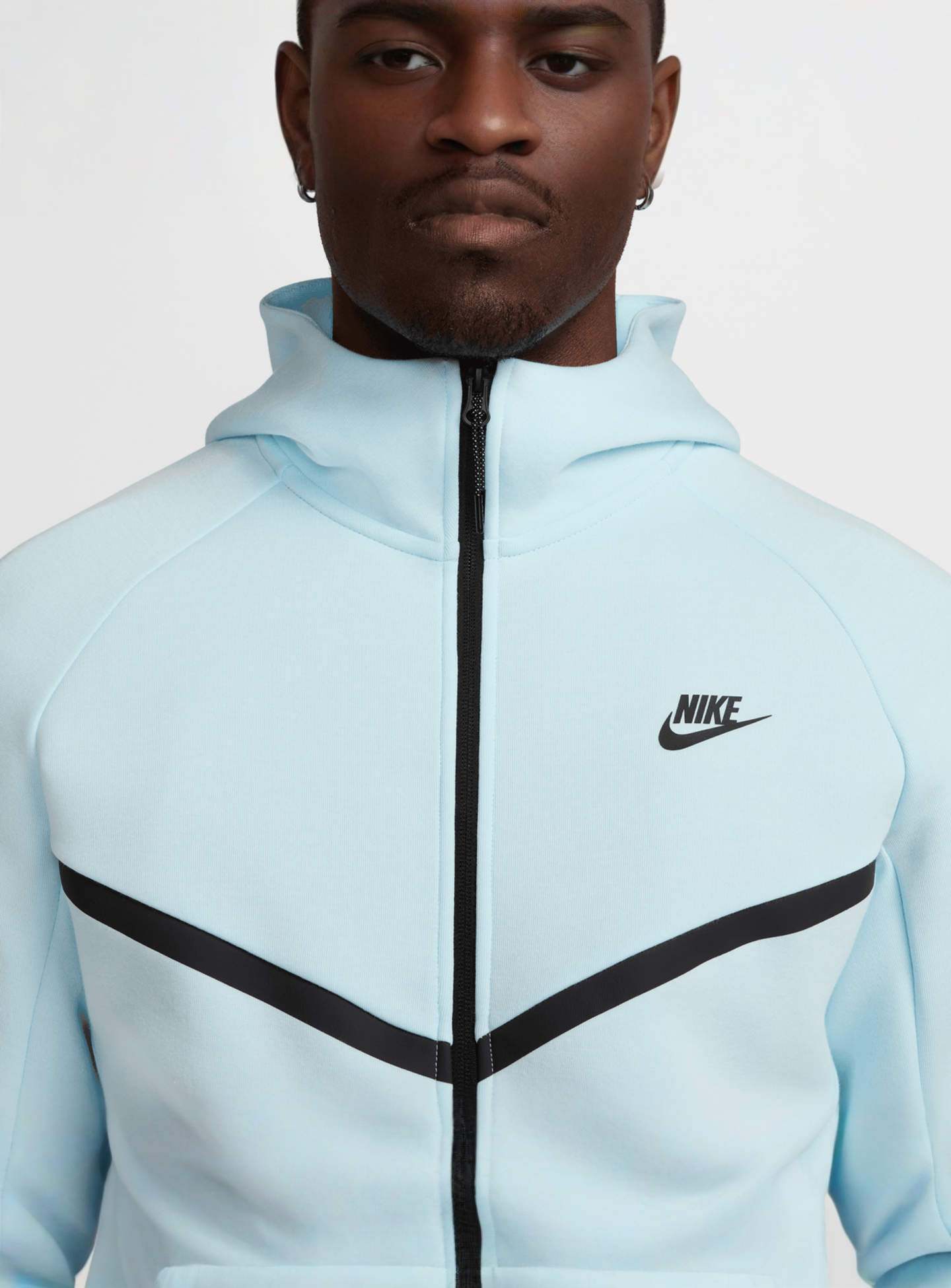 Nike, Tech Fleece Full Zip Windrunner Hoodie, blue, Image 4 of 7