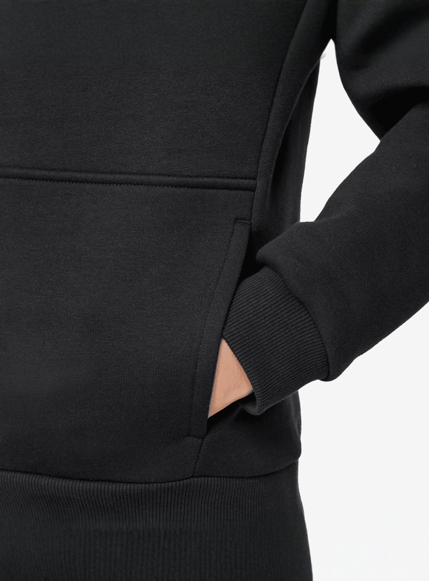 Nike, Junior Sportswear Club Fleece Hoodie, black, Image 3 of 3