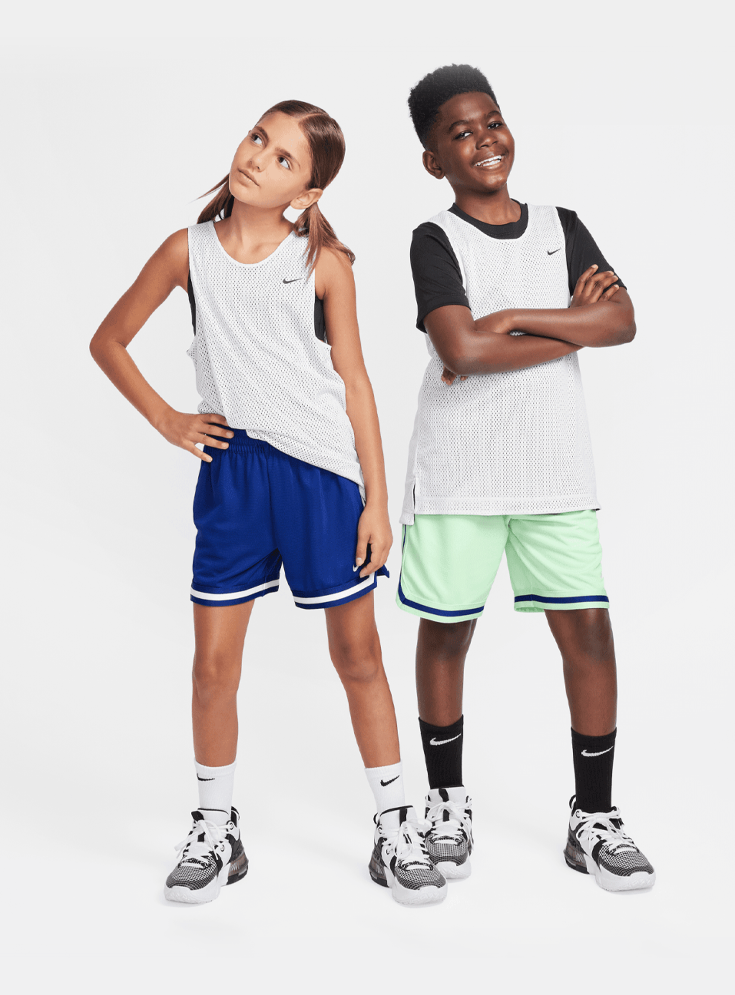Nike, Dri-Fit Reversible Jersey Tank, white, Image 6 of 6