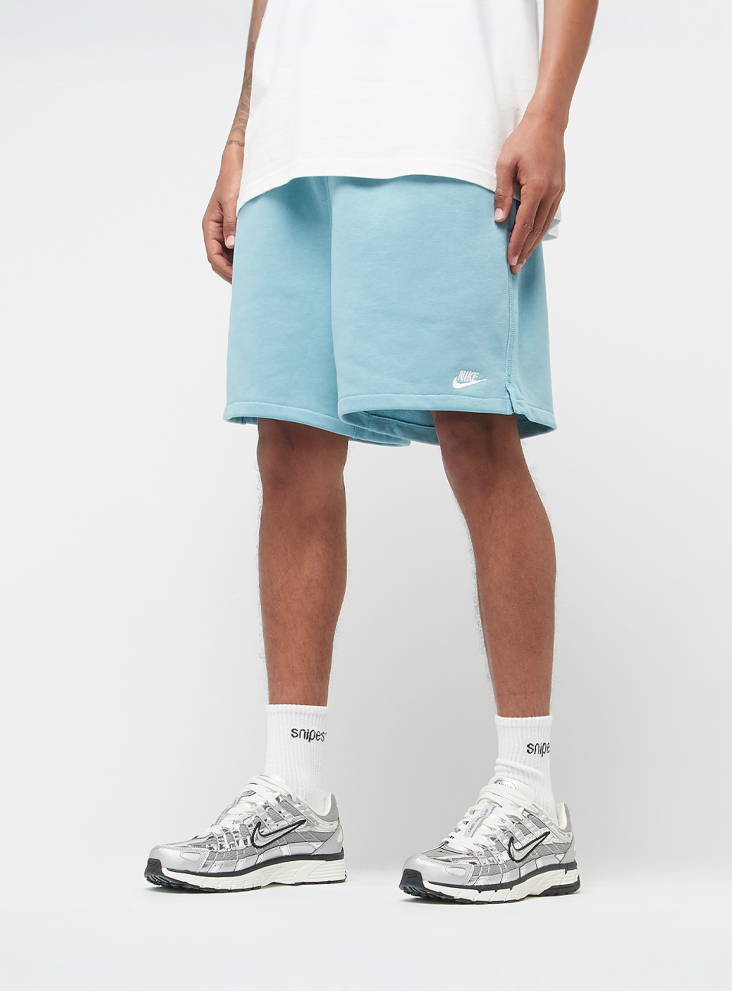 Nike, Club Flow French Terry Shorts, blue, Image 1 of 5