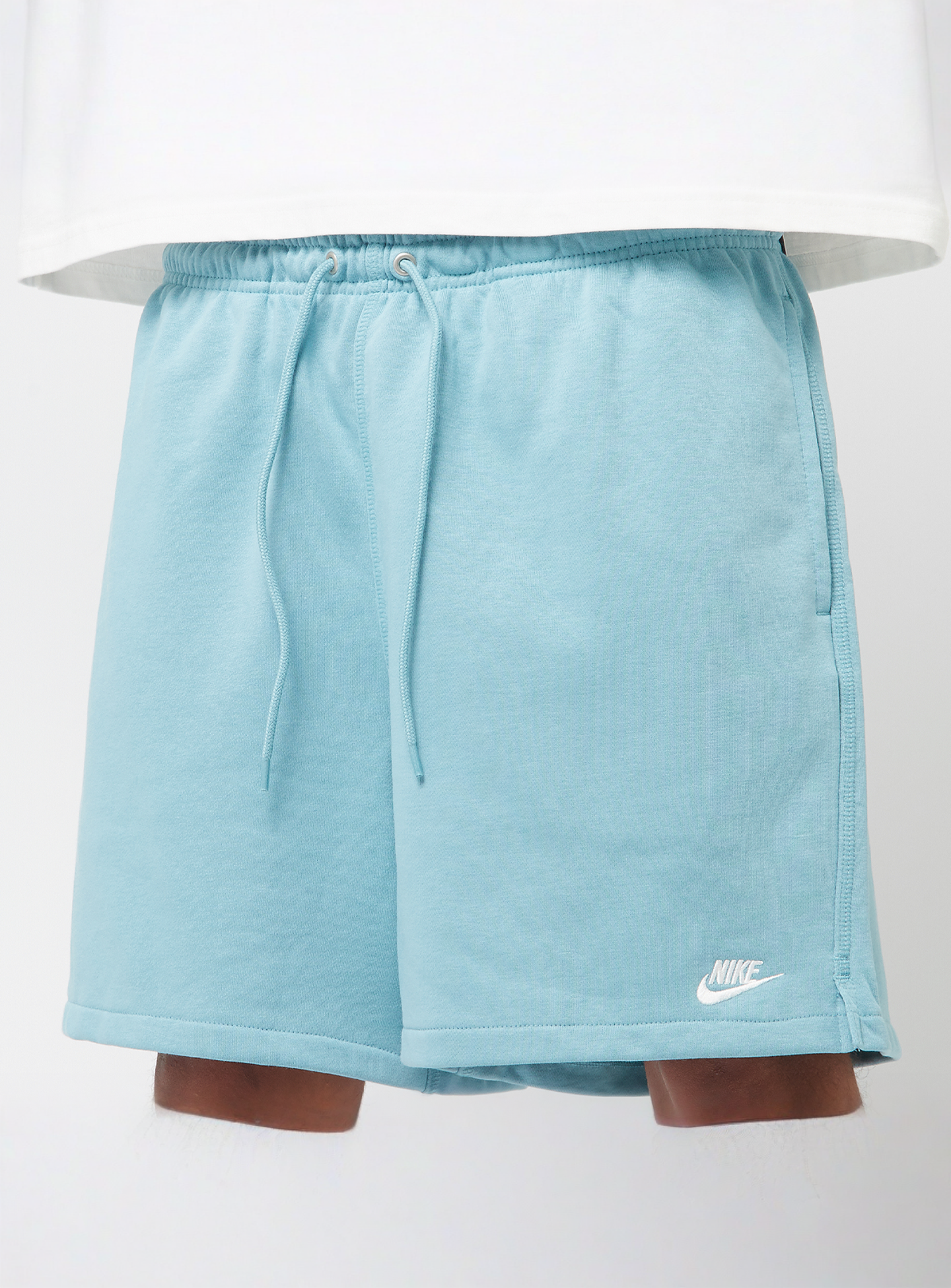 Nike, Club Flow French Terry Shorts, blue, Image 3 of 5