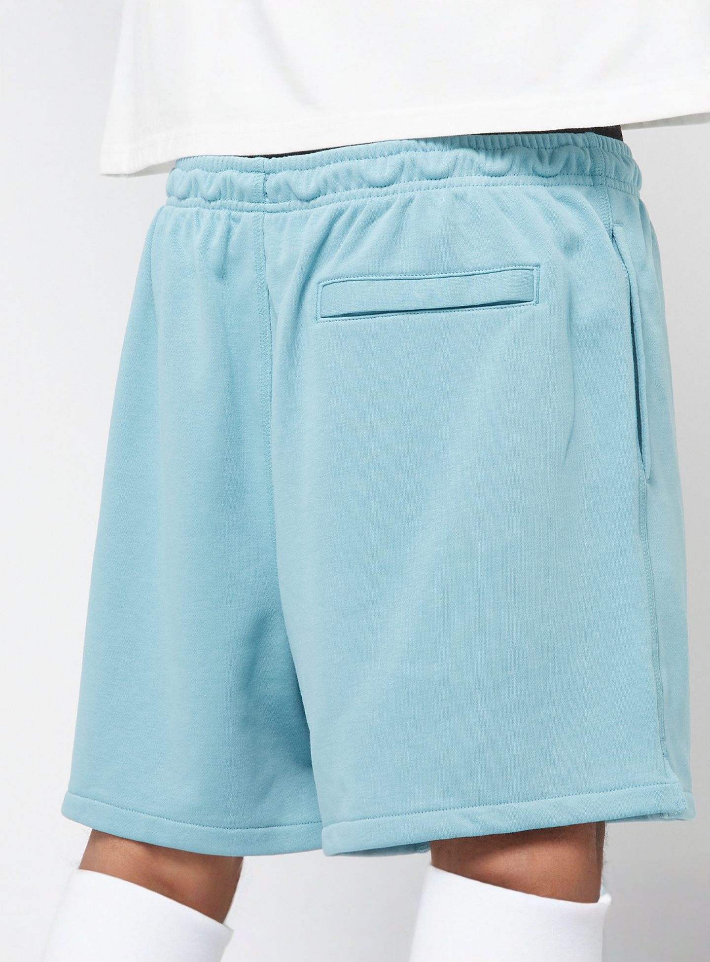 Nike, Club Flow French Terry Shorts, blue, Image 4 of 5