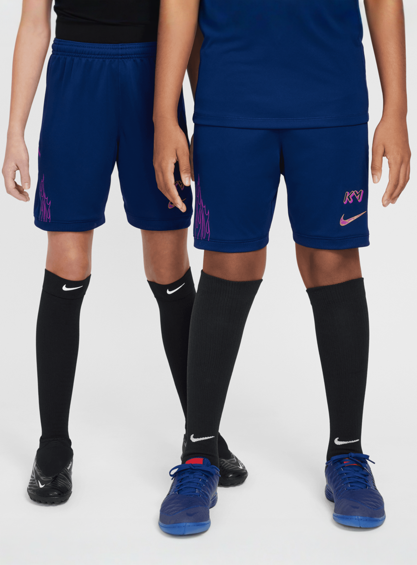 Nike, Kylian Mbappe KM Academy25 Dri-FIT Shorts, blue, Image 1 of 6