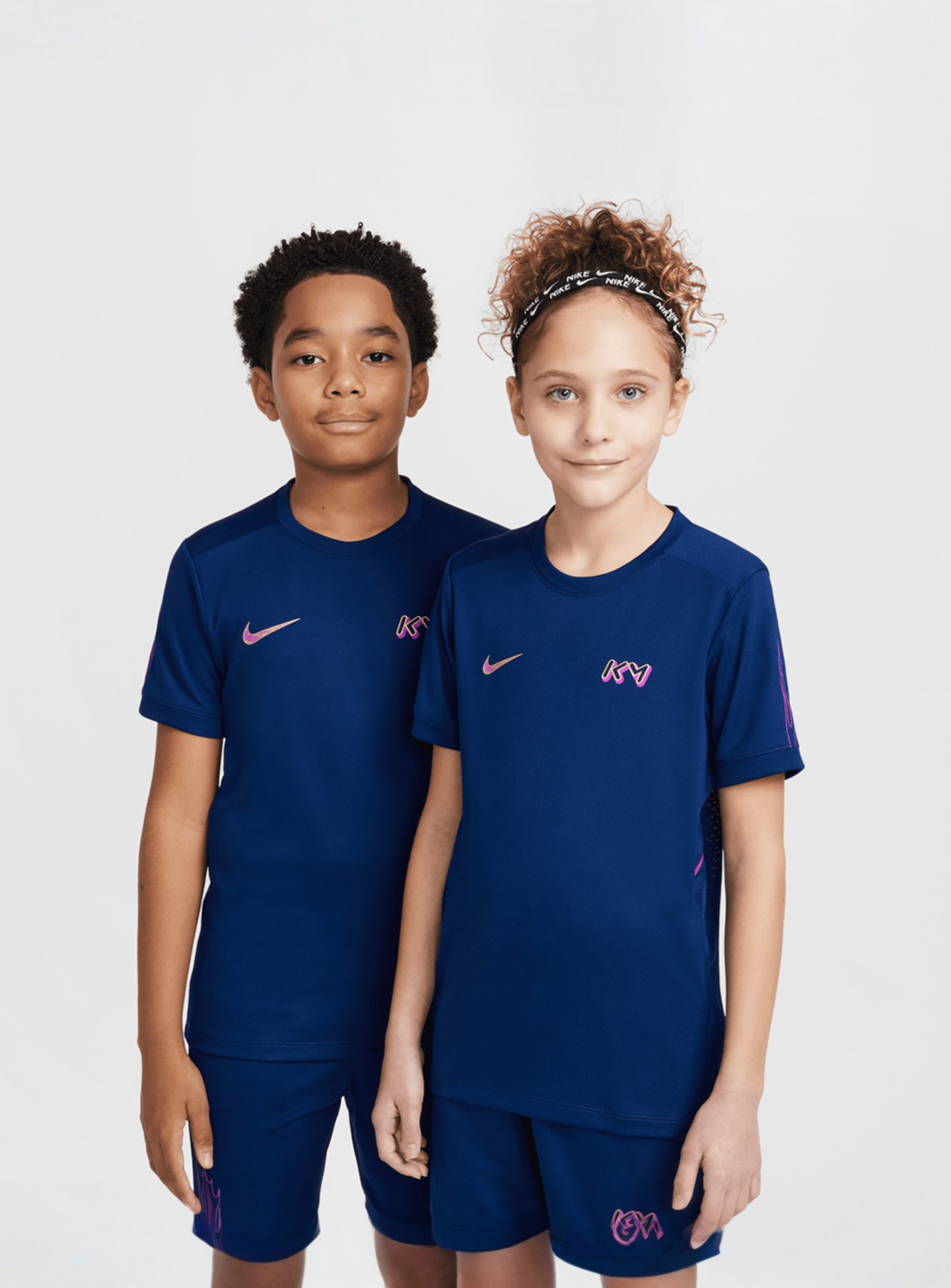 Nike, Kylian Mbappe KM Academy25 Dri-FIT Jersey, blue, Image 1 of 8