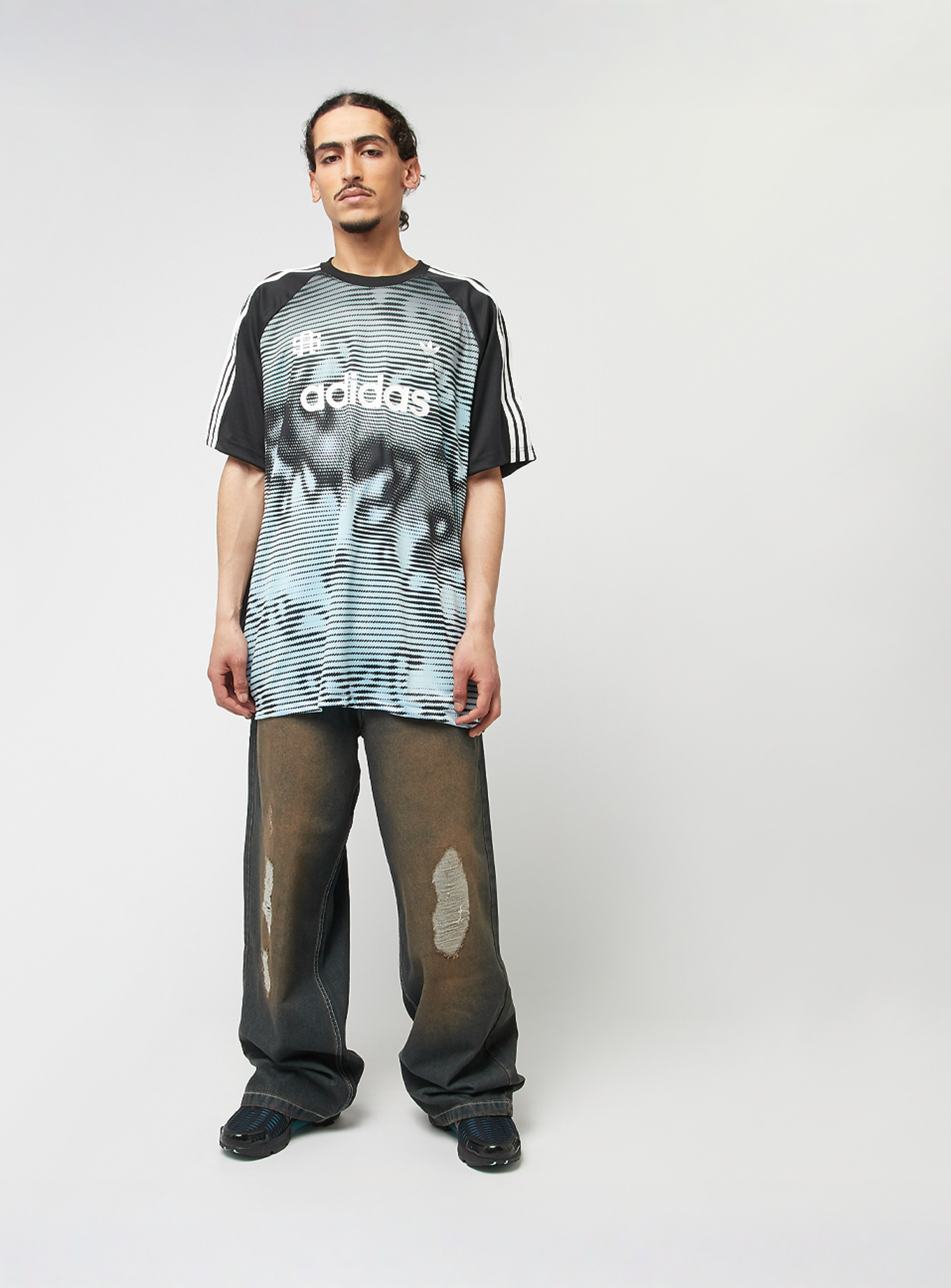 adidas Originals, Jersey 3-Stripes AOP, blue, Image 6 of 6