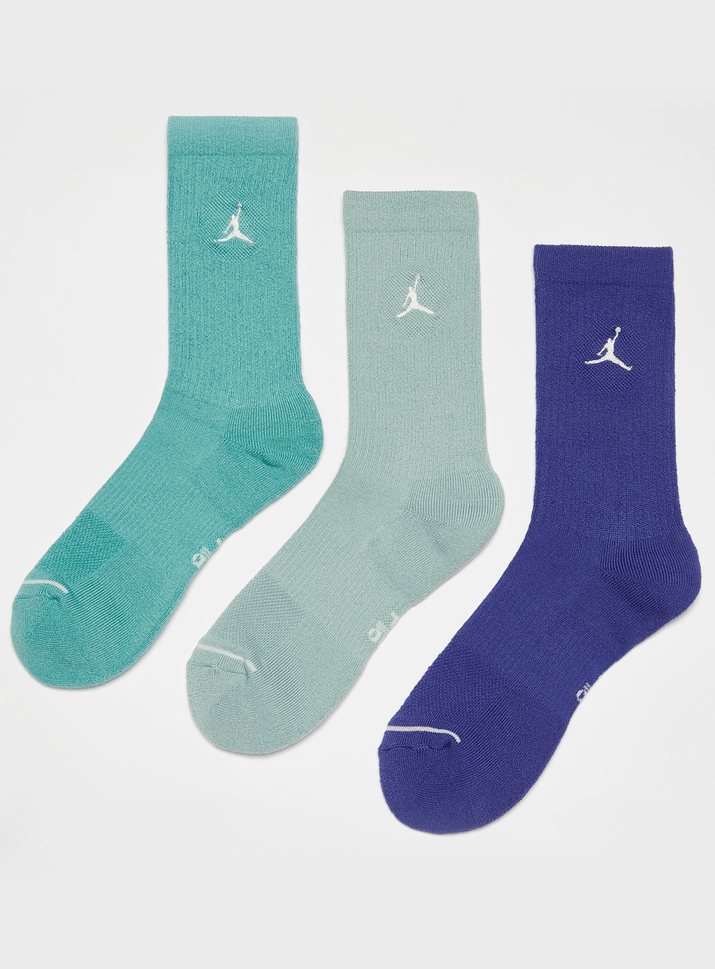 Jordan, 3 PACK - Everyday Max Crew Socks, blue, Image 1 of 2