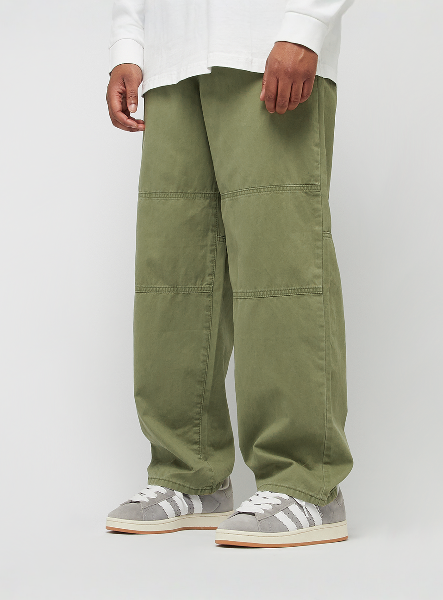 Urban Classics, 90's Pants With Dividing Seams, green, Image 1 of 5