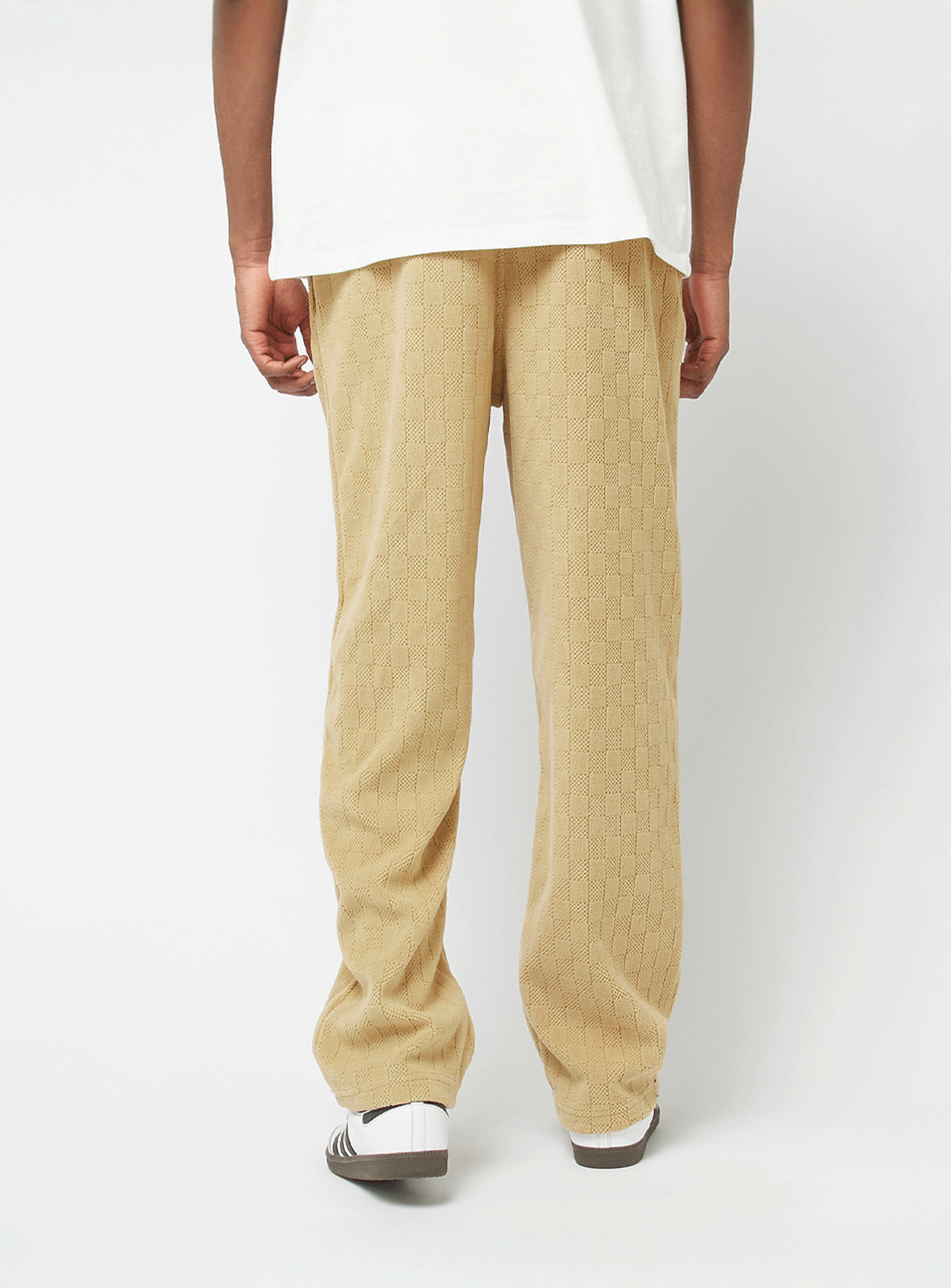 Urban Classics, Jacquard Velvet Wide Sweatpants, beige, Image 2 of 4