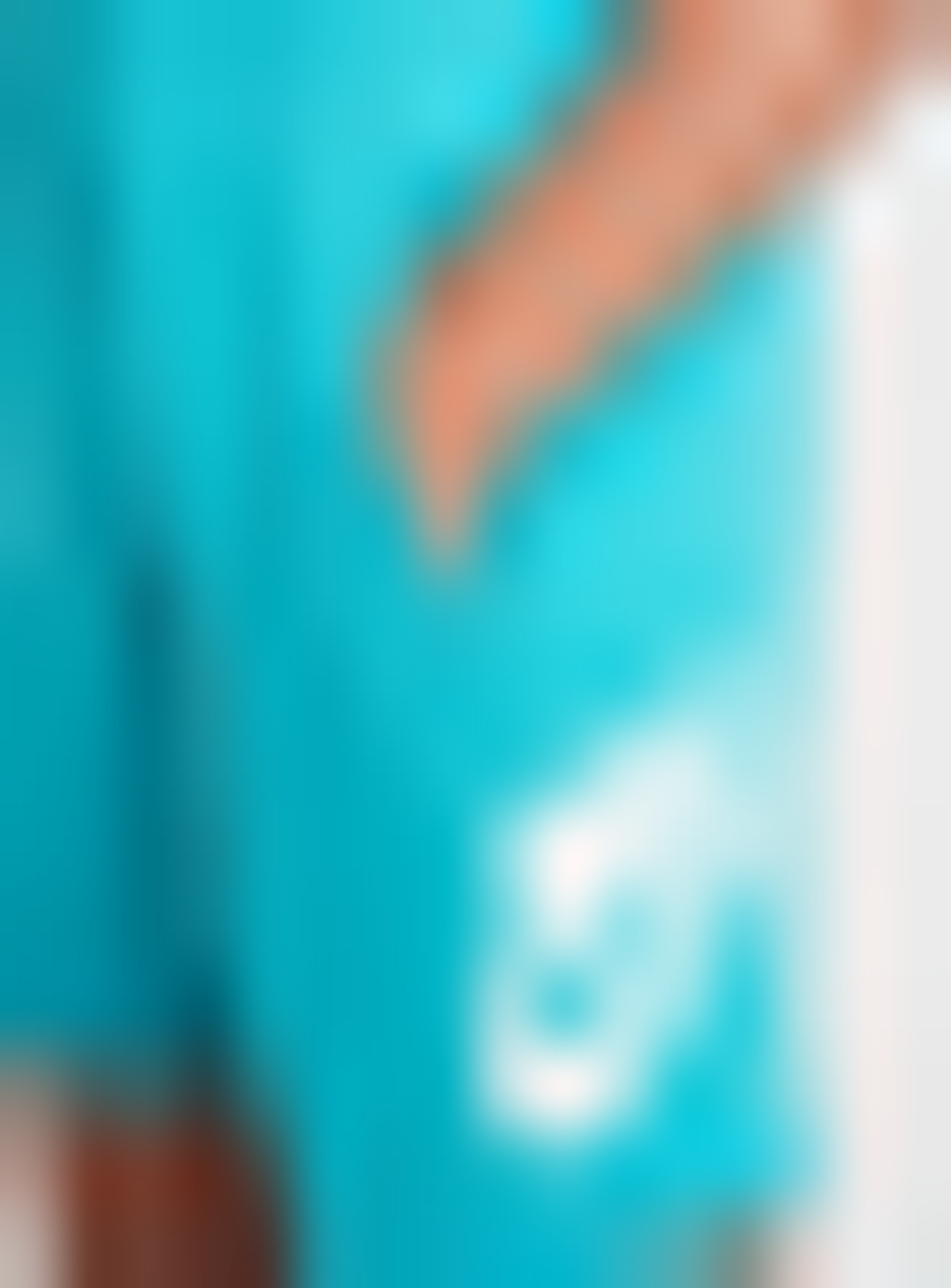 Nike, Junior Sportswear Club French-Terry Short High Brand Read, turquoise, Image 5 of 6