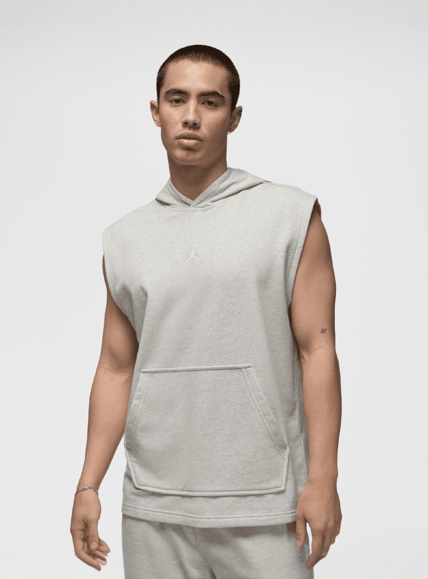 Jordan, Sport Crossover-Fleece Sleeveless Dri-FIT Hoodie, grey, Image 1 of 7
