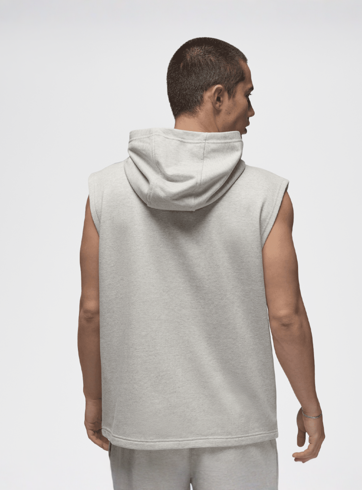 Jordan, Sport Crossover-Fleece Sleeveless Dri-FIT Hoodie, grey, Image 2 of 7