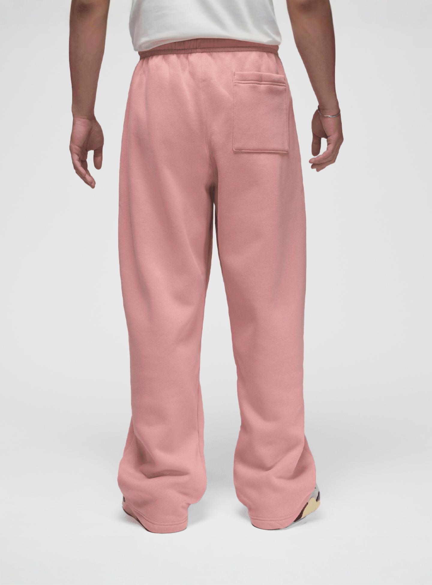 Jordan, Brooklyn Fleece Oversized Open- Hem Pants, light pink, Image 2 of 5