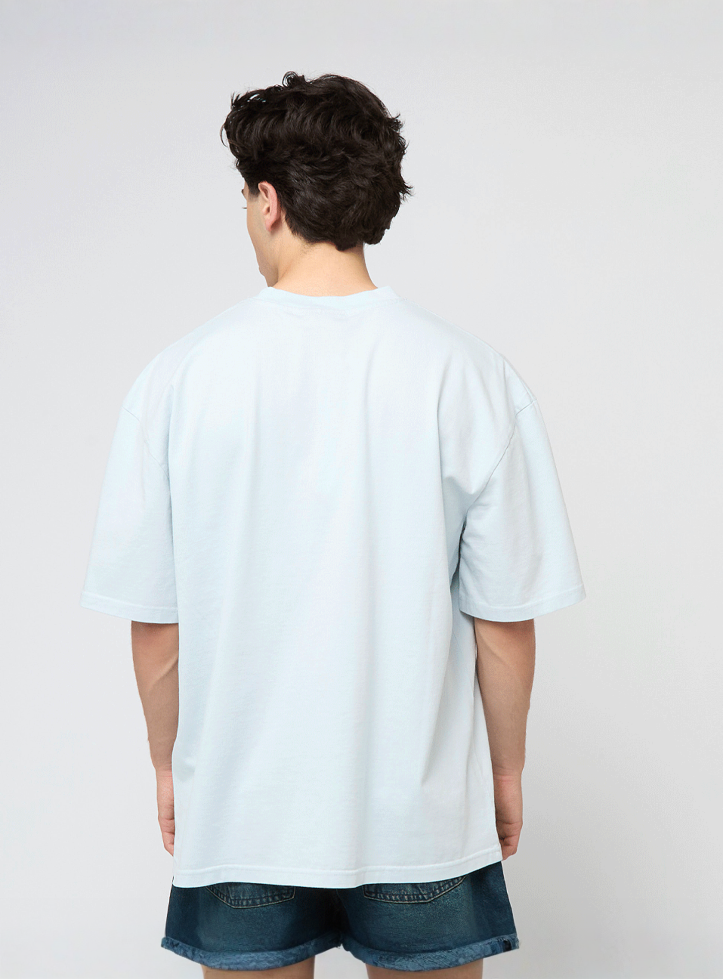 Pegador, Logo Oversized Tee, blue, Image 2 of 4