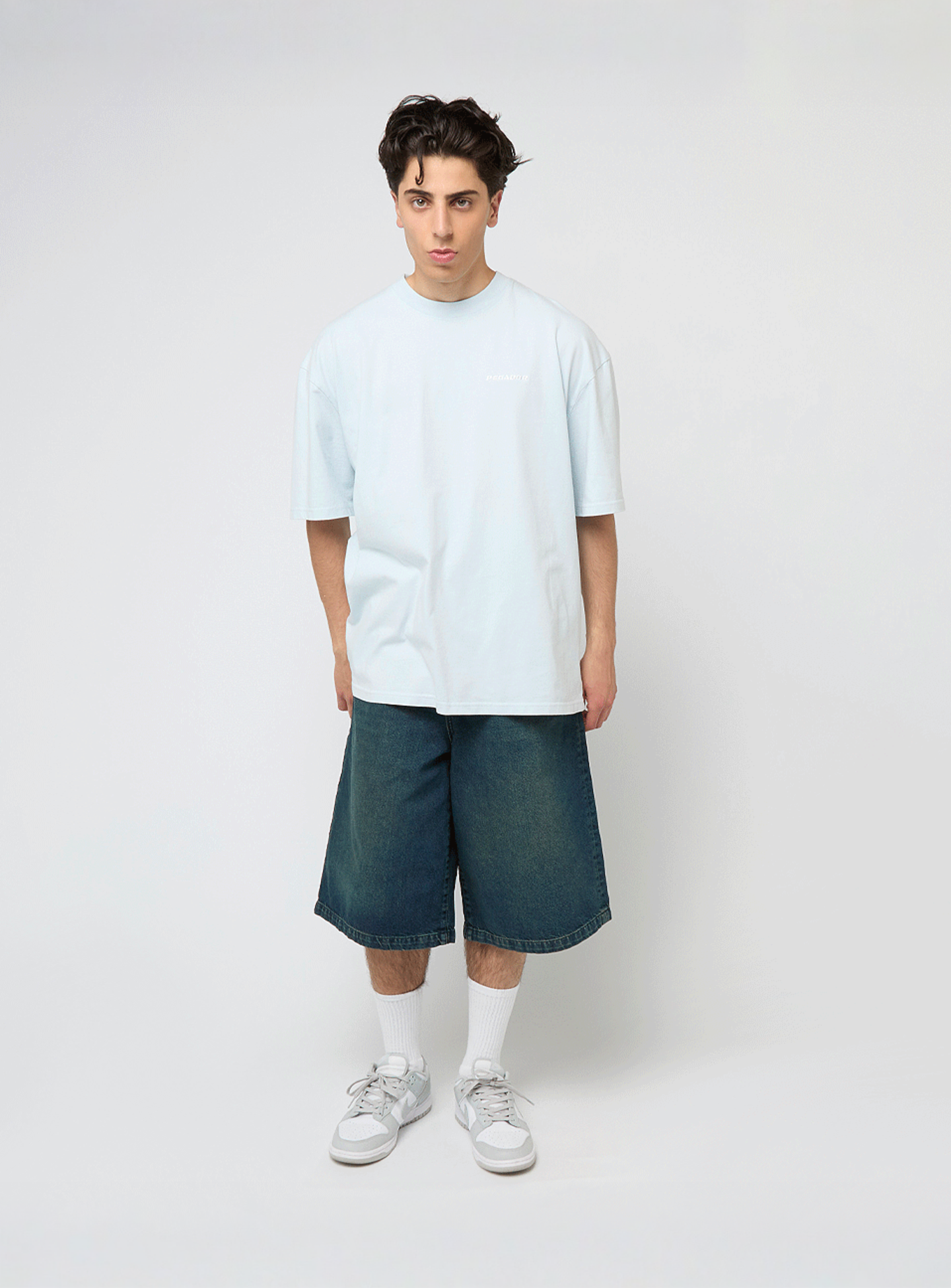 Pegador, Logo Oversized Tee, blue, Image 4 of 4