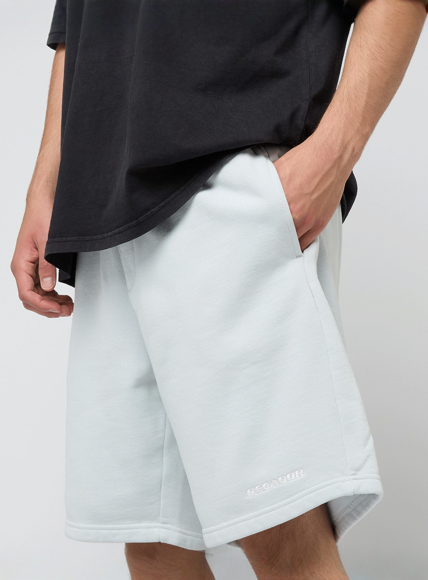 Pegador, Logo Heavy Sweat Shorts, blue, Image 3 of 4