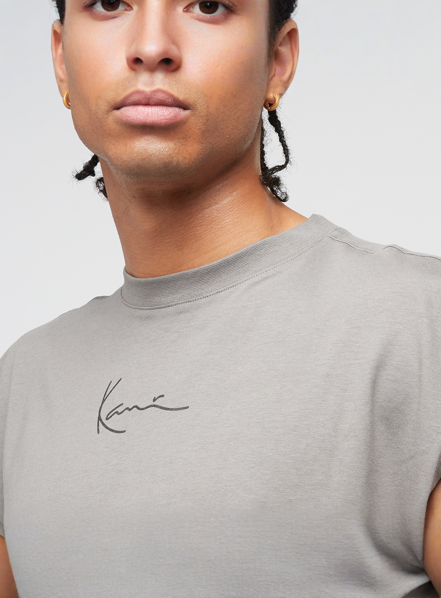 Karl Kani, Signature Sleeveless T-Shirt, grey, Image 3 of 4
