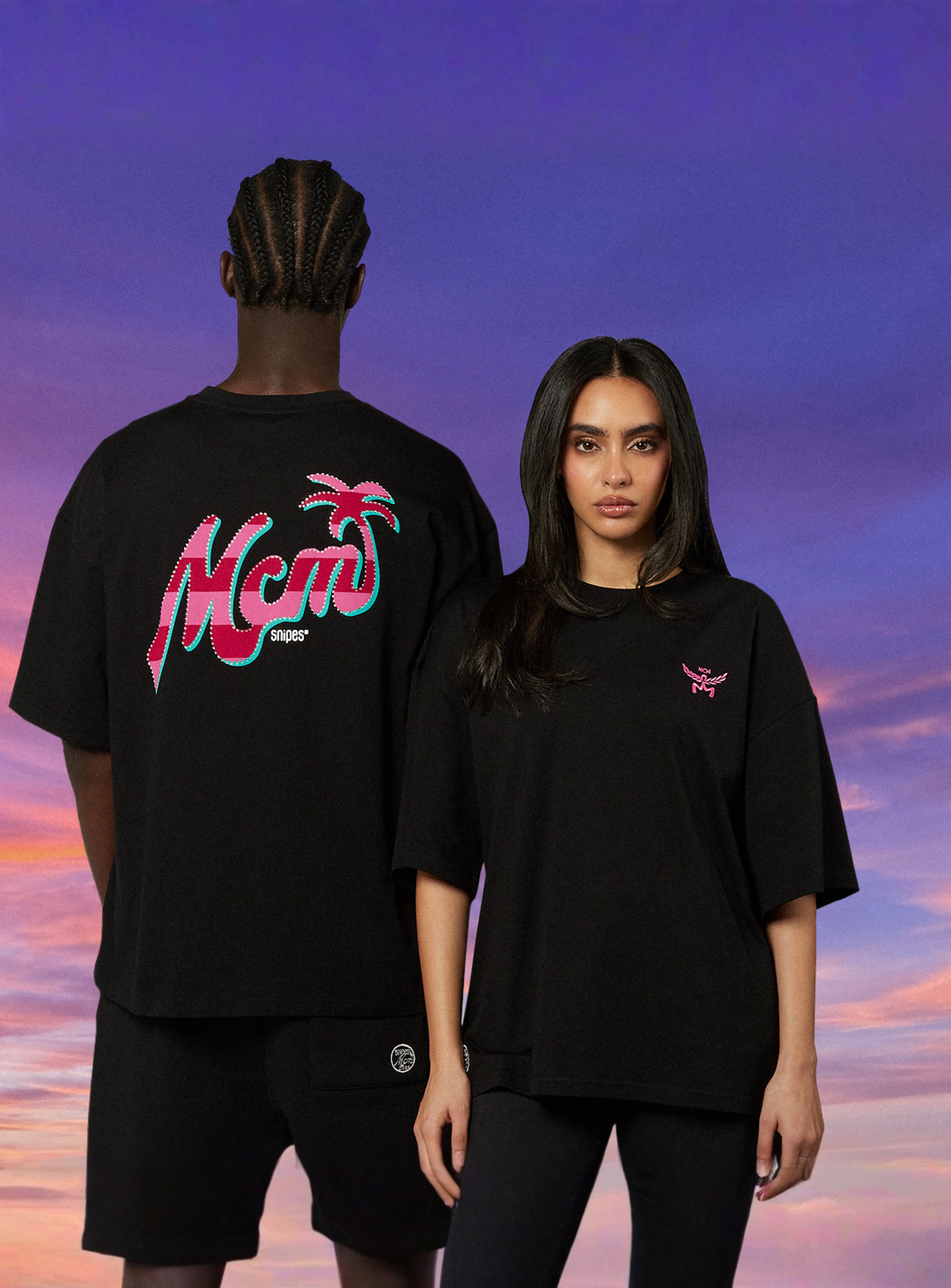 MCM x SNIPES, Miami T-Shirt, black, Image 1 of 7