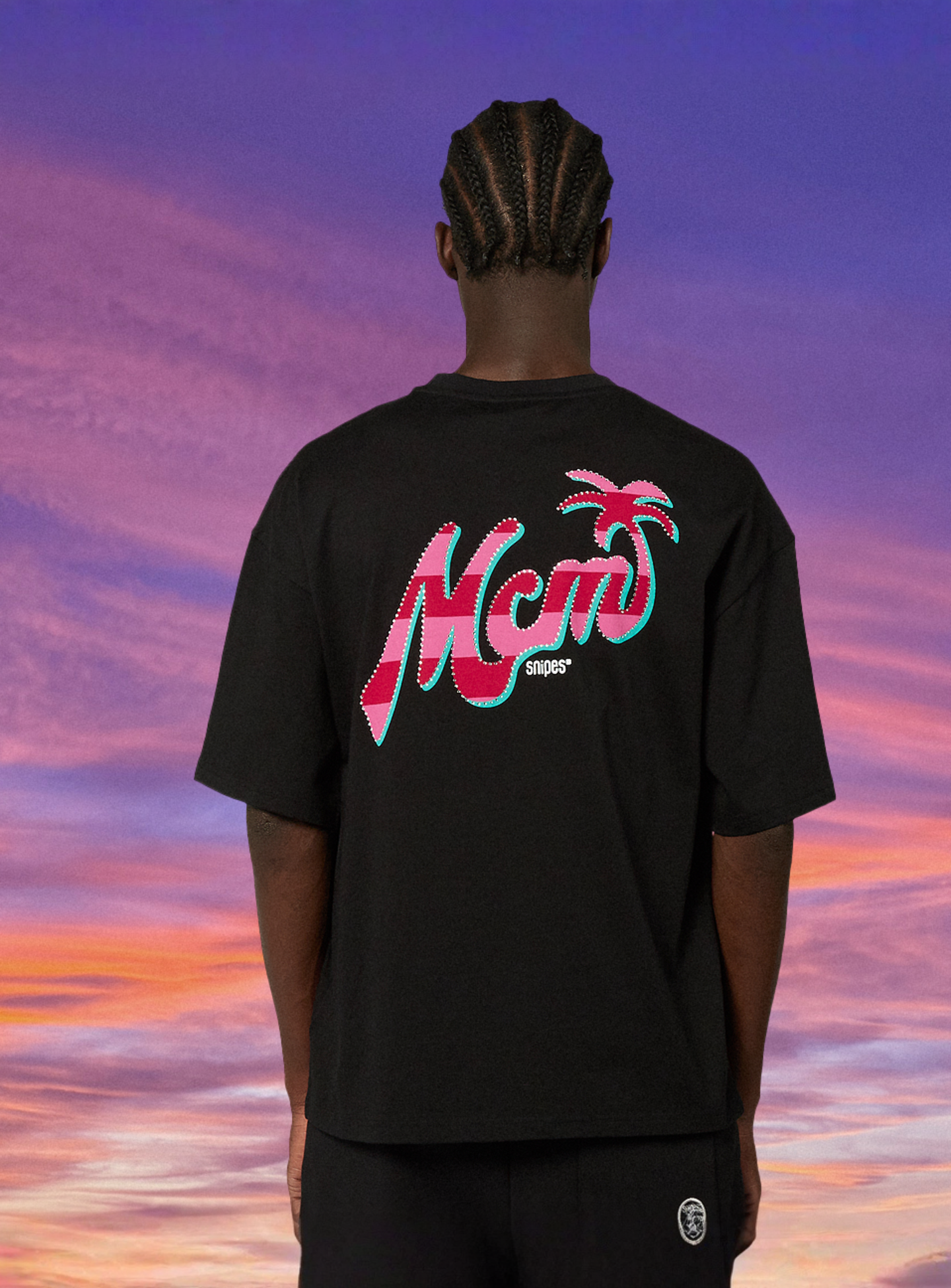 MCM x SNIPES, Miami T-Shirt, black, Image 3 of 7