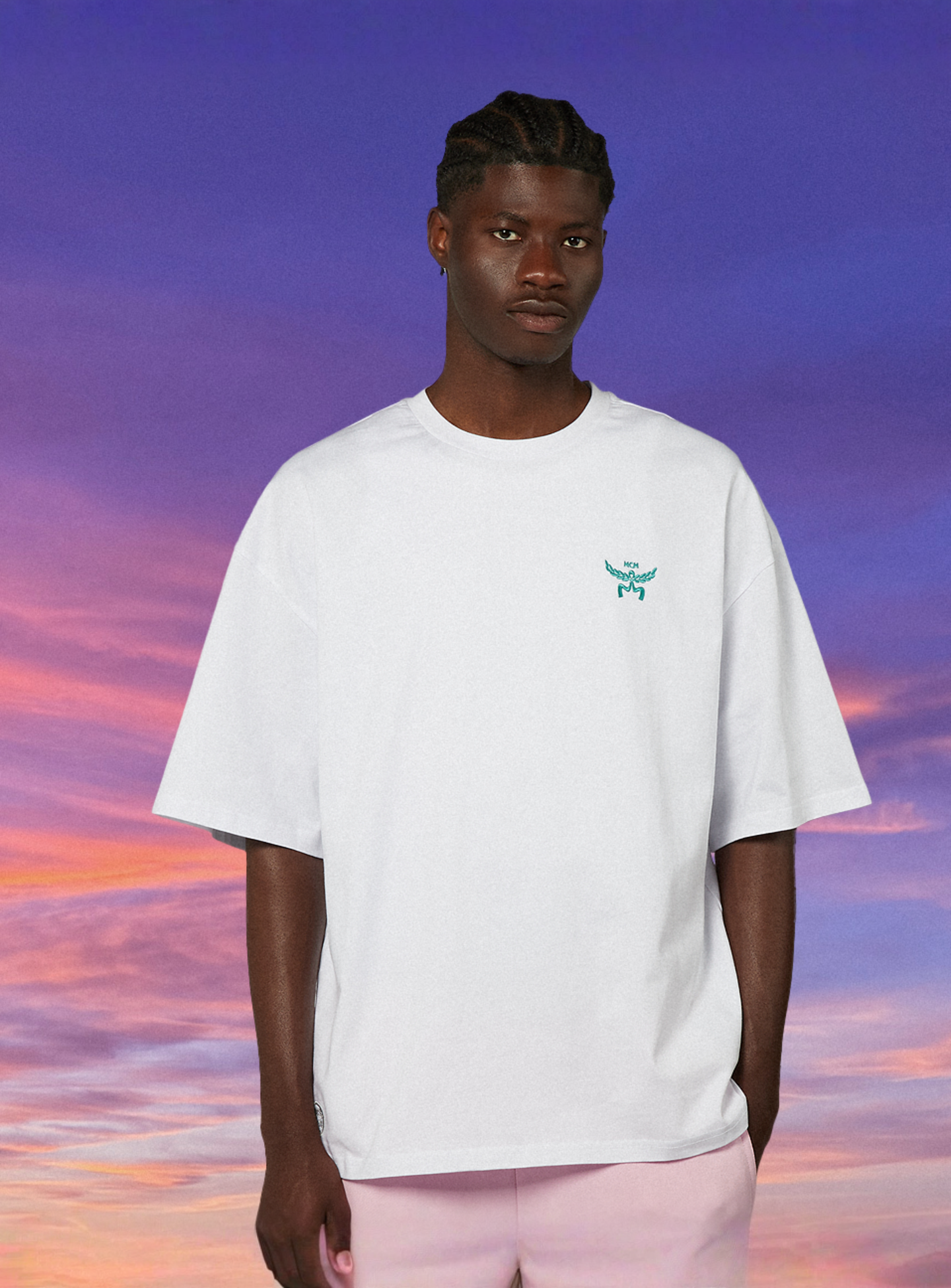 MCM x SNIPES, Miami T-Shirt, white, Image 2 of 7