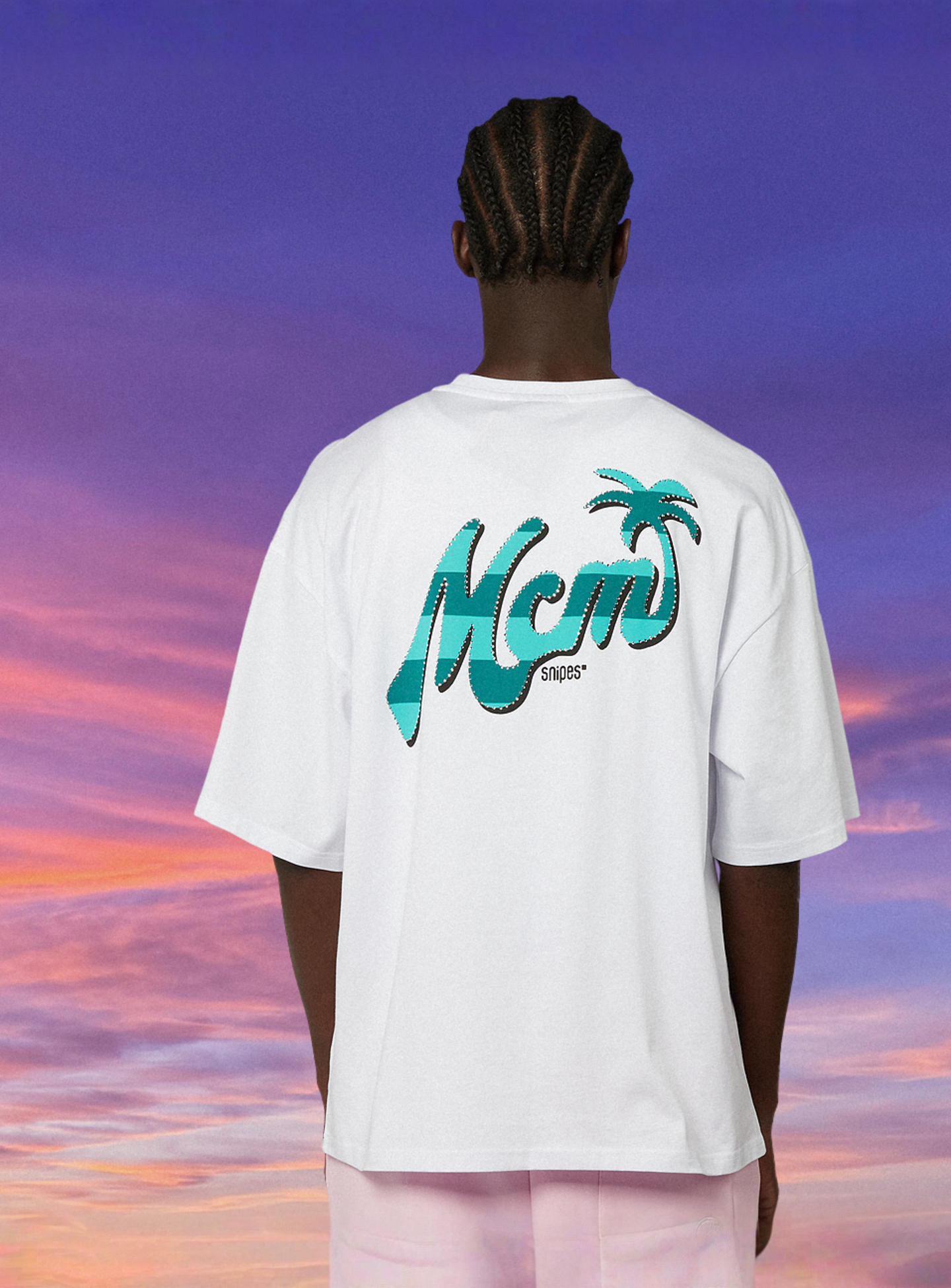 MCM x SNIPES, Miami T-Shirt, white, Image 3 of 7