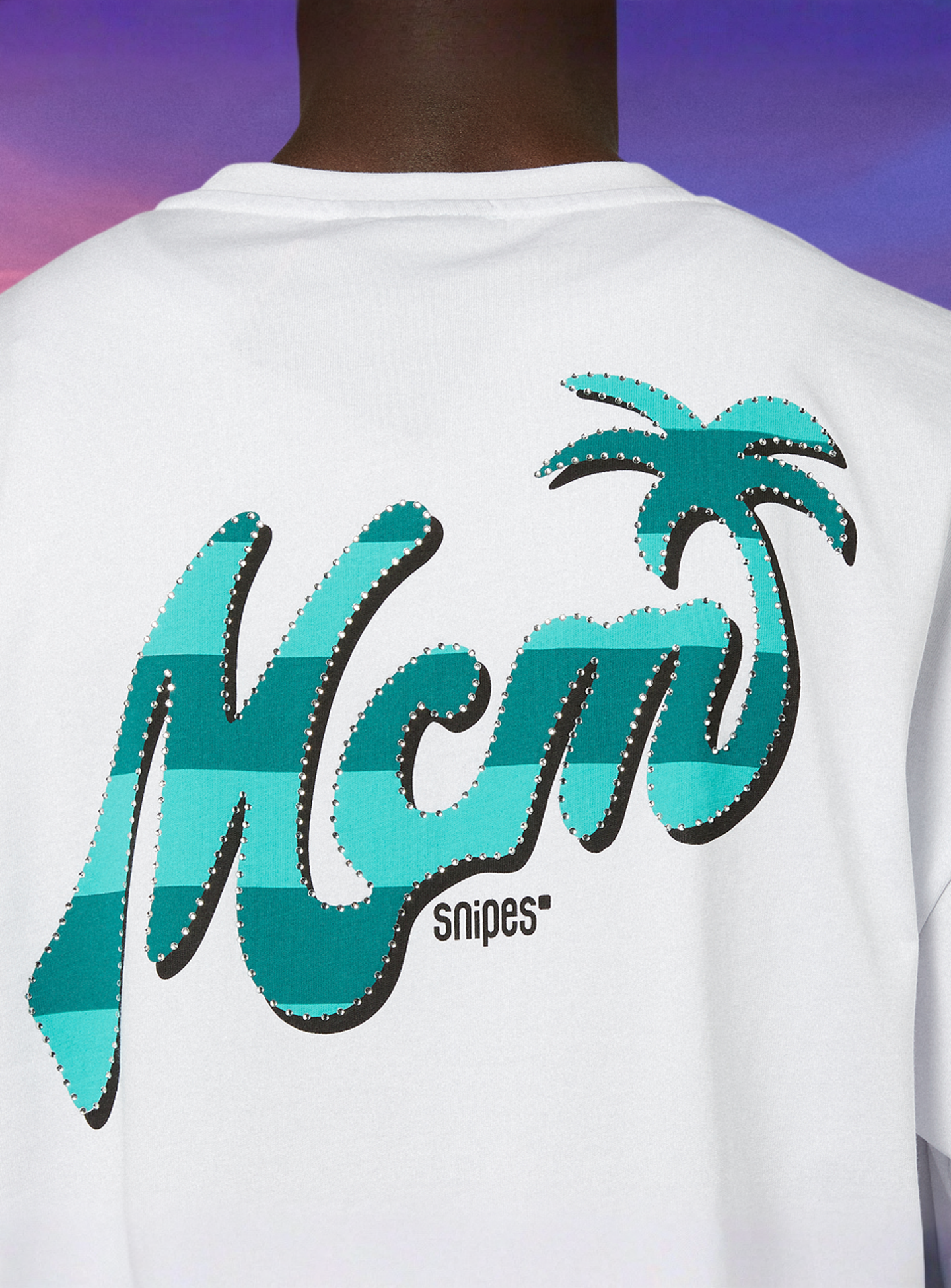 MCM x SNIPES, Miami T-Shirt, white, Image 5 of 7