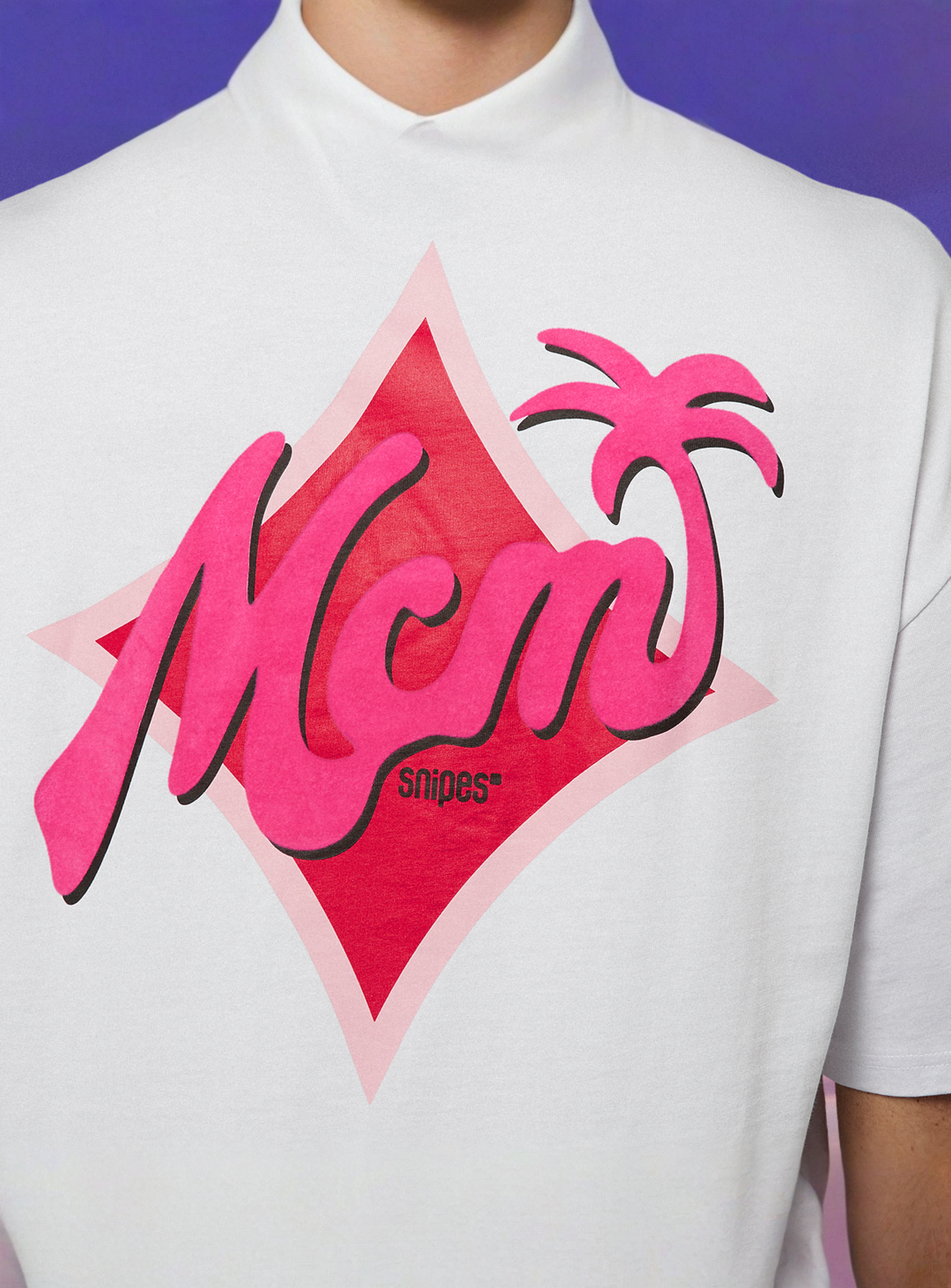 MCM x SNIPES, Palm T-Shirt, white, Image 5 of 7