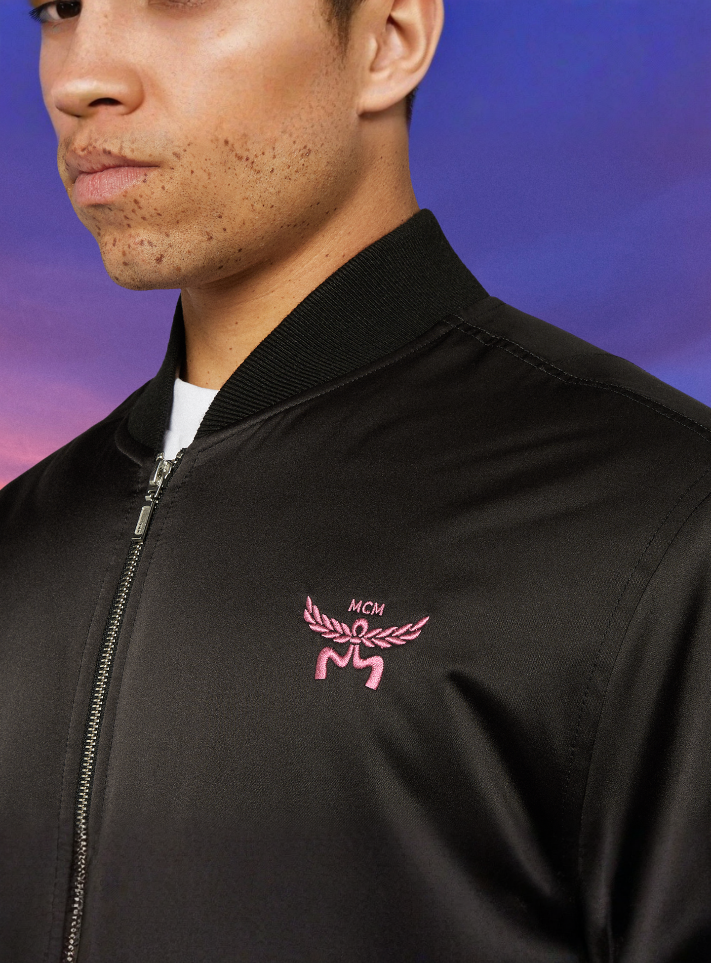 MCM x SNIPES, Miami Palm Bomber Jacket, black, Image 4 of 8