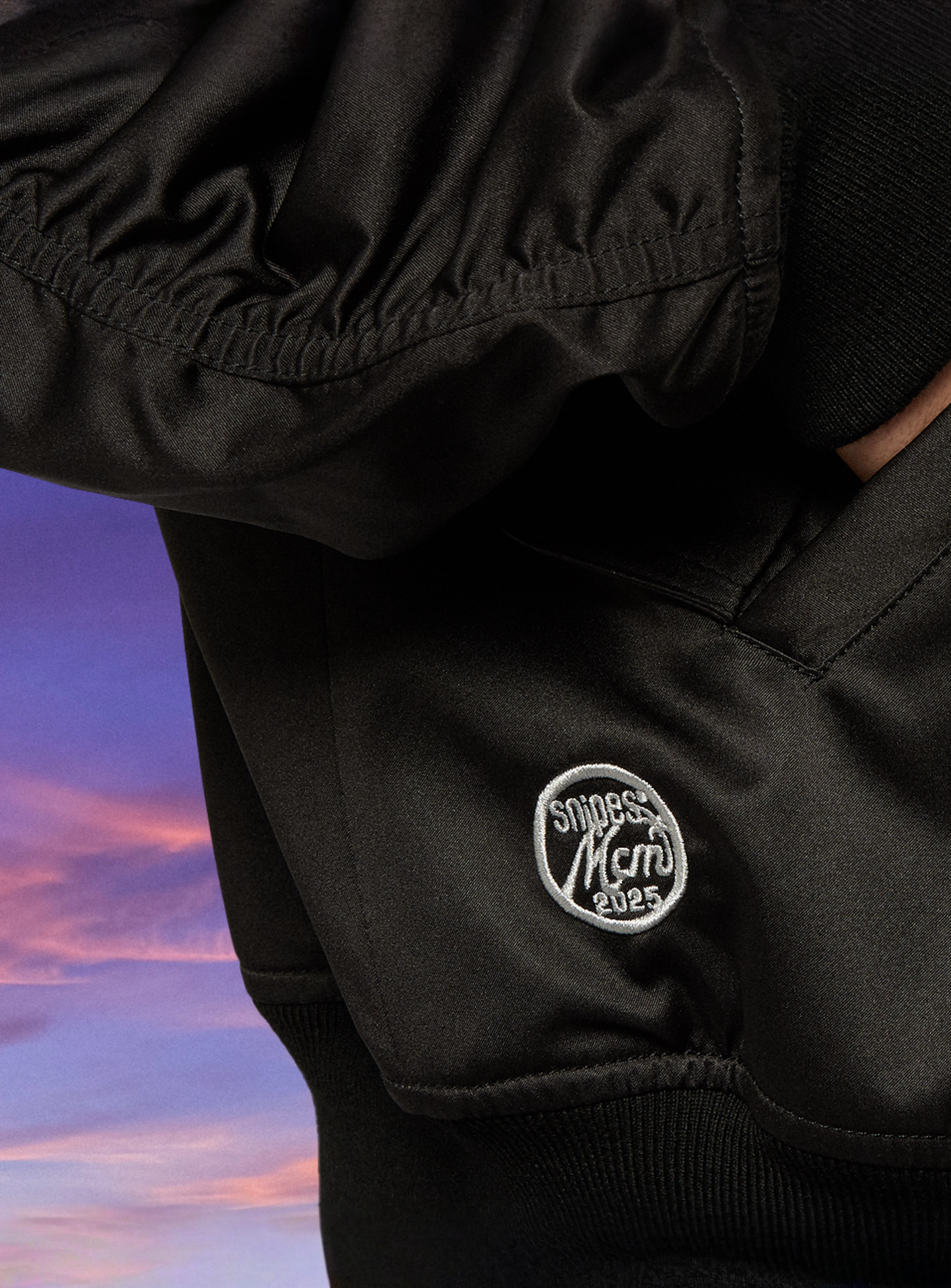 MCM x SNIPES, Miami Palm Bomber Jacket, black, Image 6 of 8
