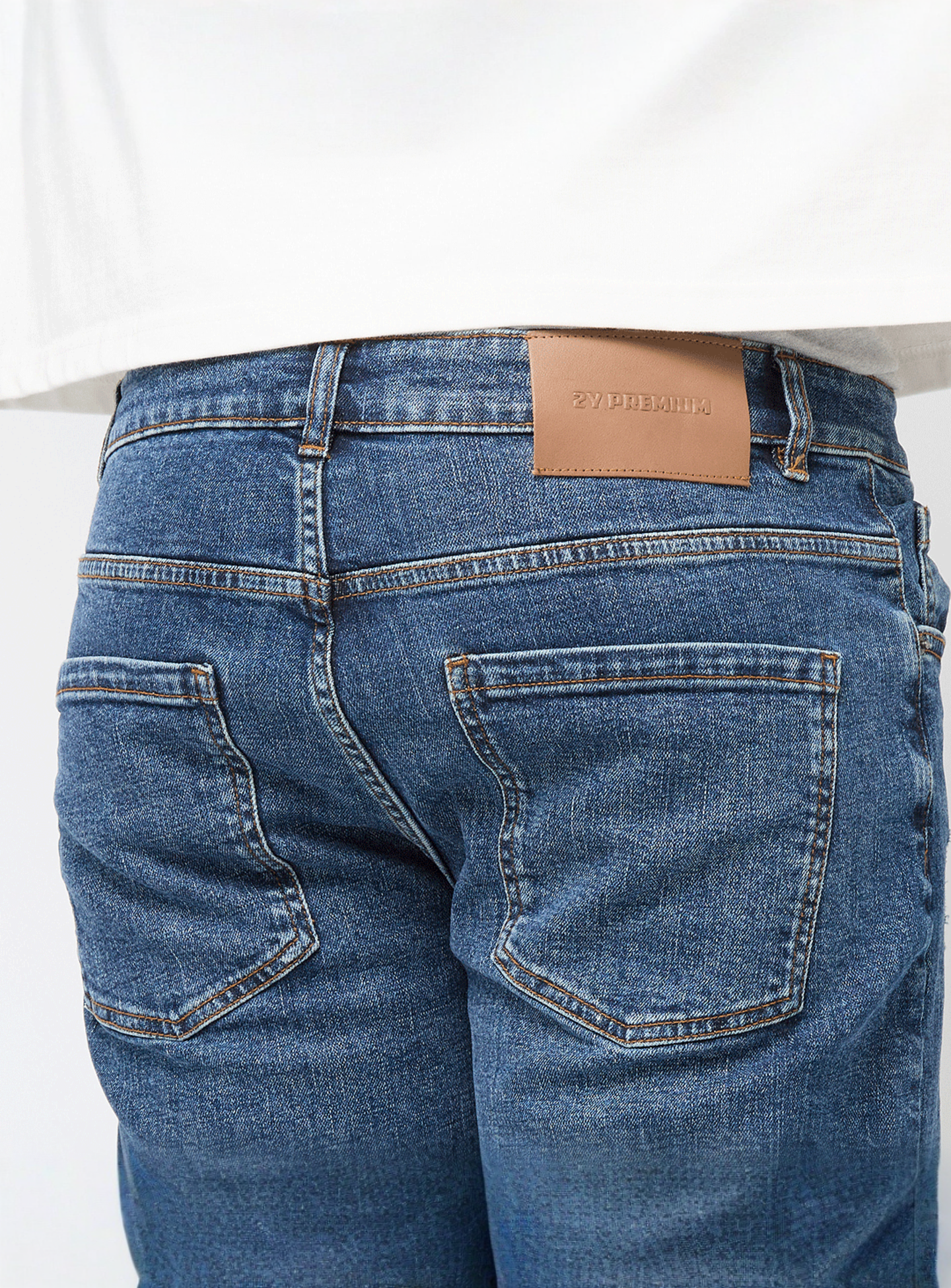2Y STUDIOS, Leonardo Ripped Slim Fit Shorts, blue, Image 4 of 5