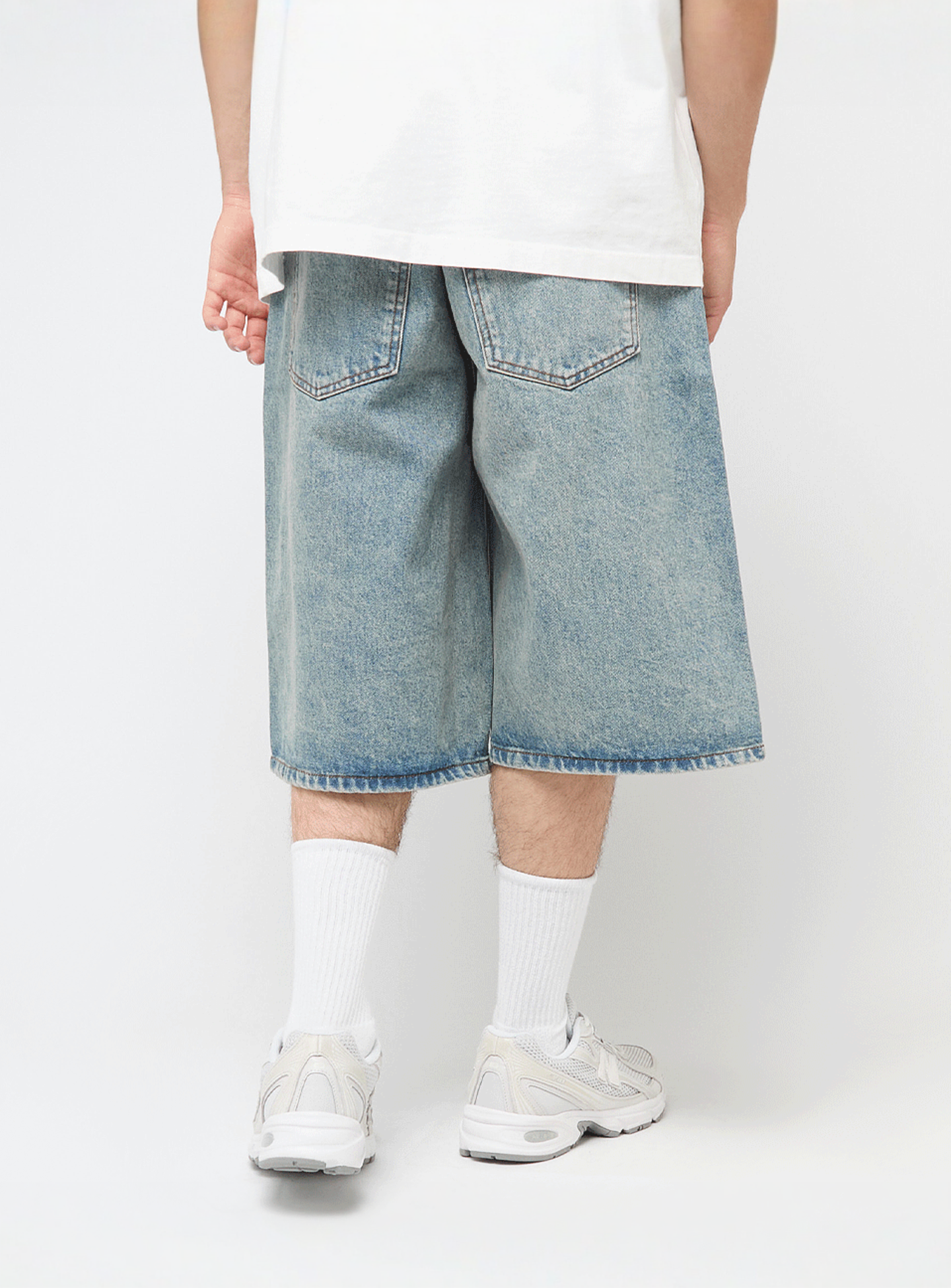 2Y STUDIOS, Junan Baggy Basic Shorts, blue, Image 2 of 5