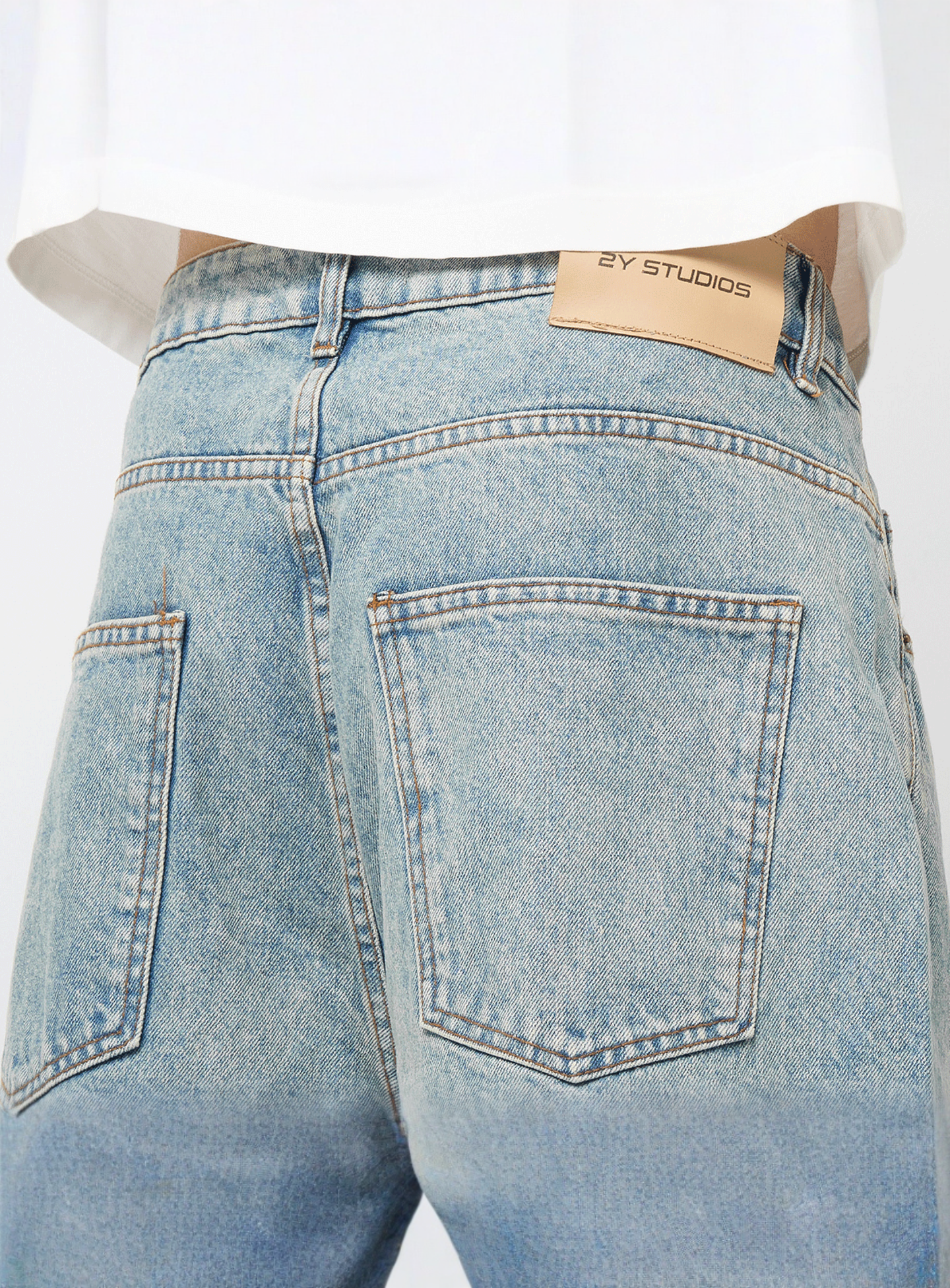 2Y STUDIOS, Junan Baggy Basic Shorts, blue, Image 4 of 5