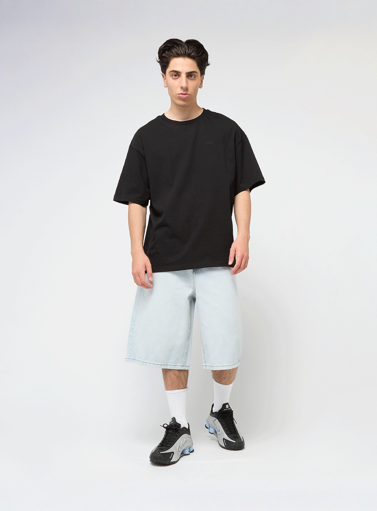 2Y STUDIOS, Junan Baggy Basic Shorts, blue, Image 5 of 5