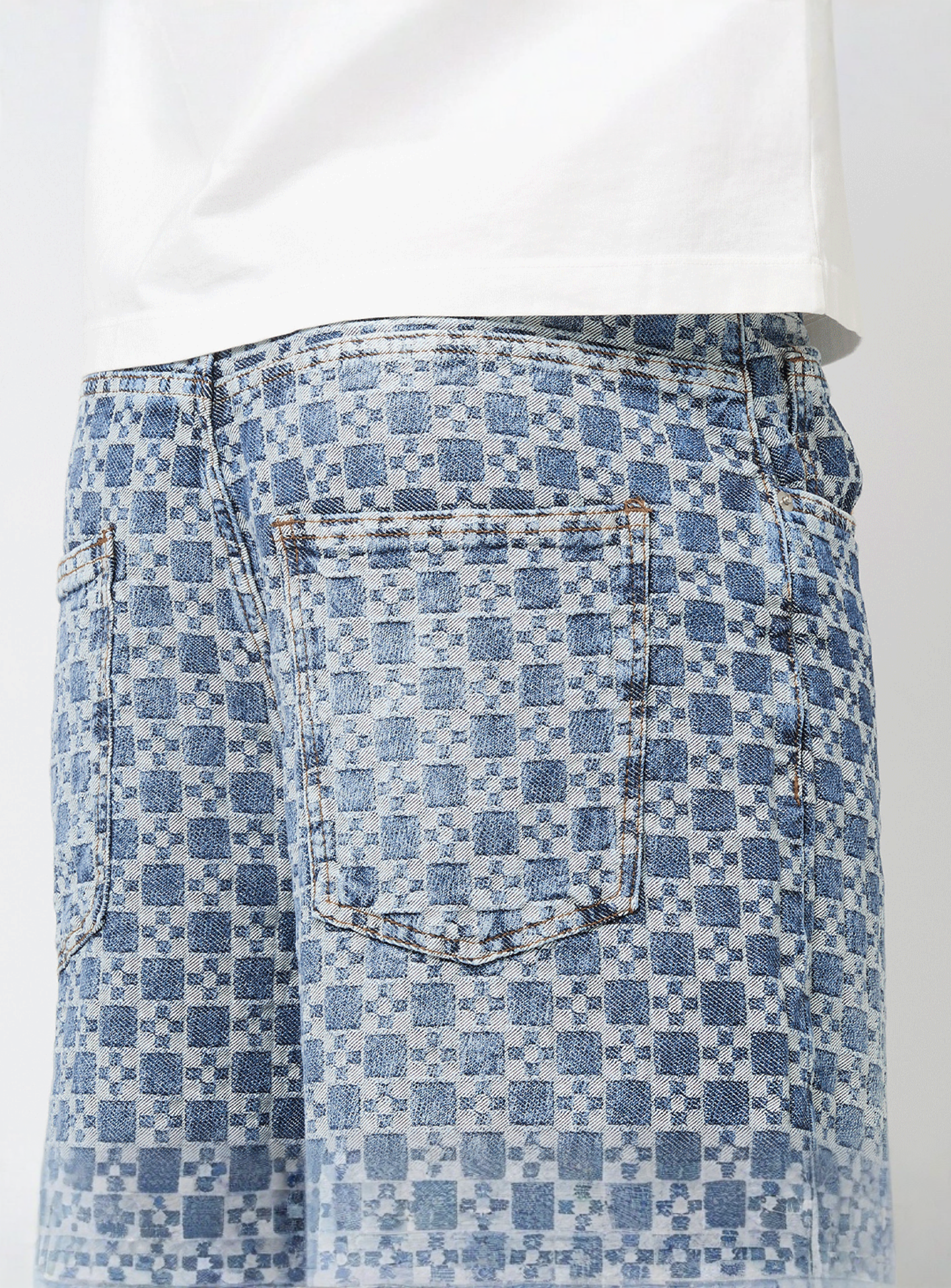2Y STUDIOS, Tariq Carree Baggy Shorts, blue, Image 3 of 5