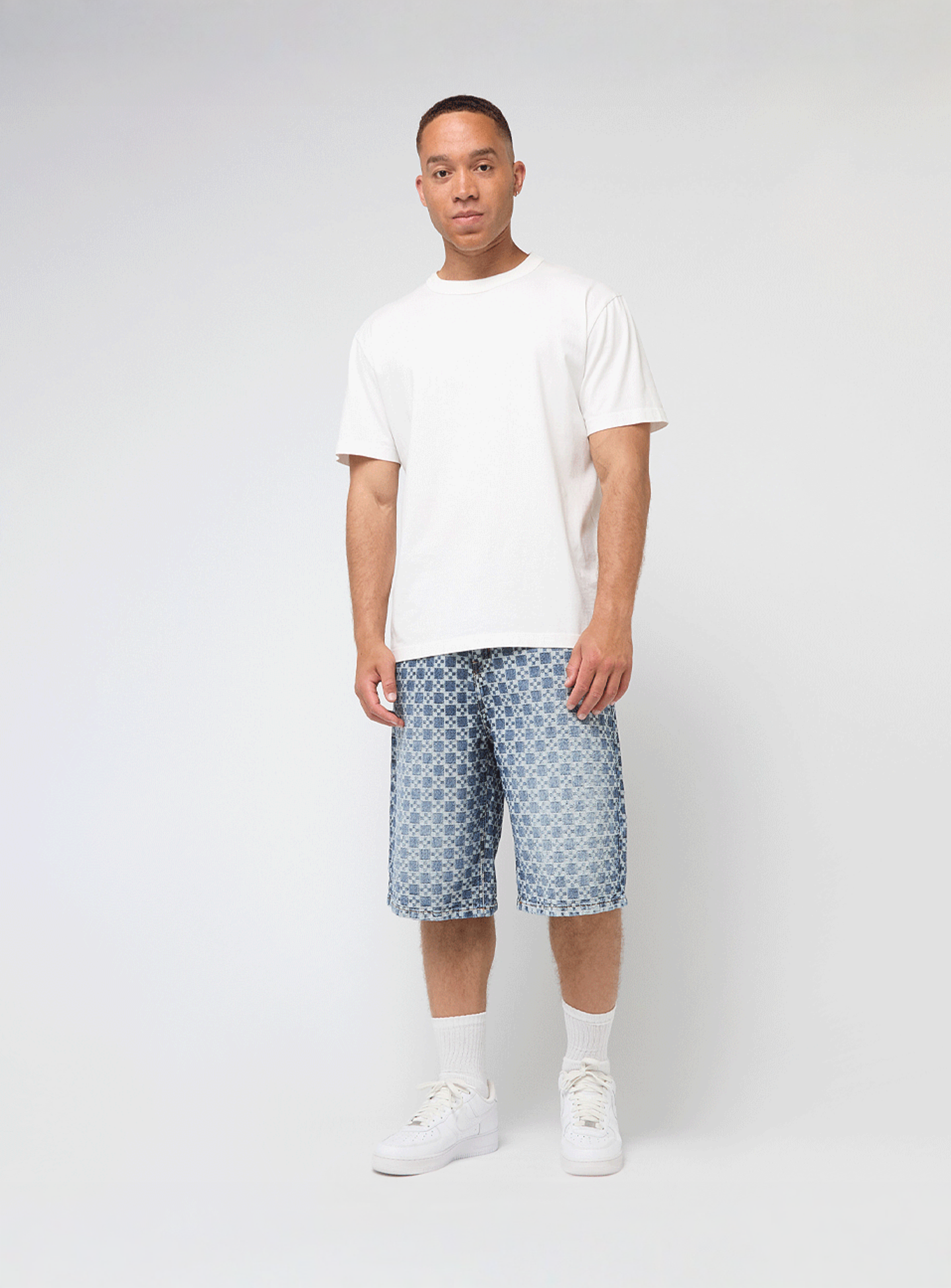 2Y STUDIOS, Tariq Carree Baggy Shorts, blue, Image 5 of 5