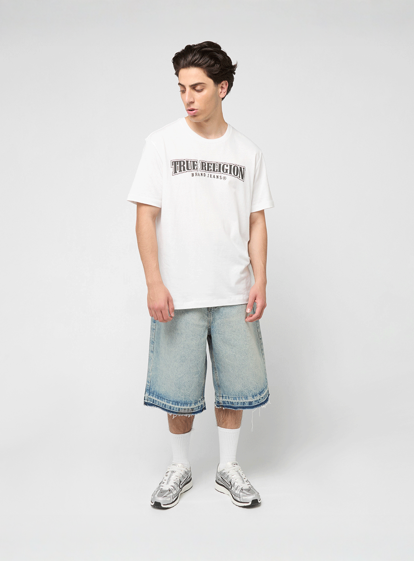 True Religion, Relaxed NU Brush Tee, white, Image 5 of 5