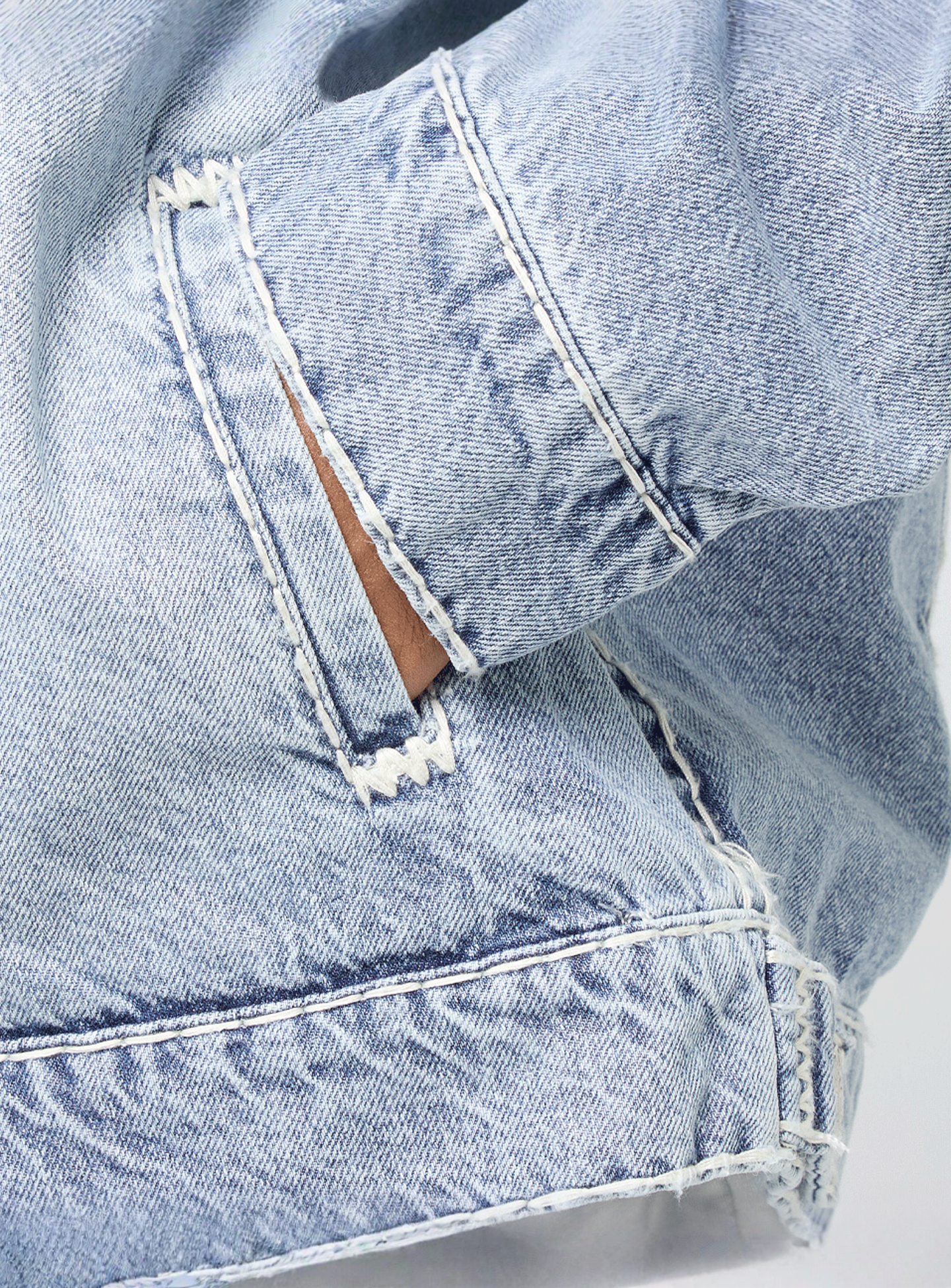 True Religion, Super T Oversized Denim Jacket, blue, Image 5 of 6