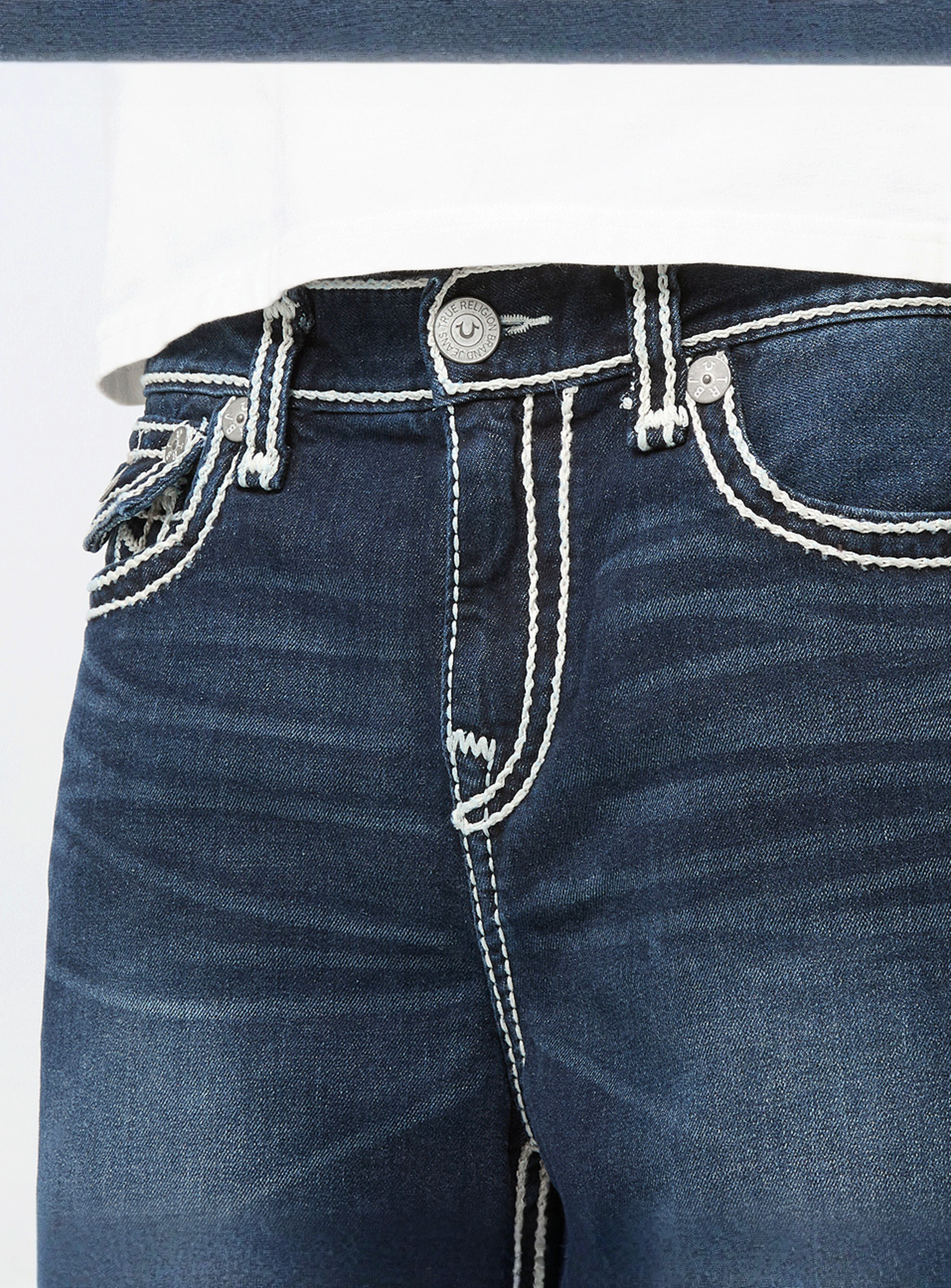 True Religion, Vinny Rope Stitch Short, blue, Image 3 of 5