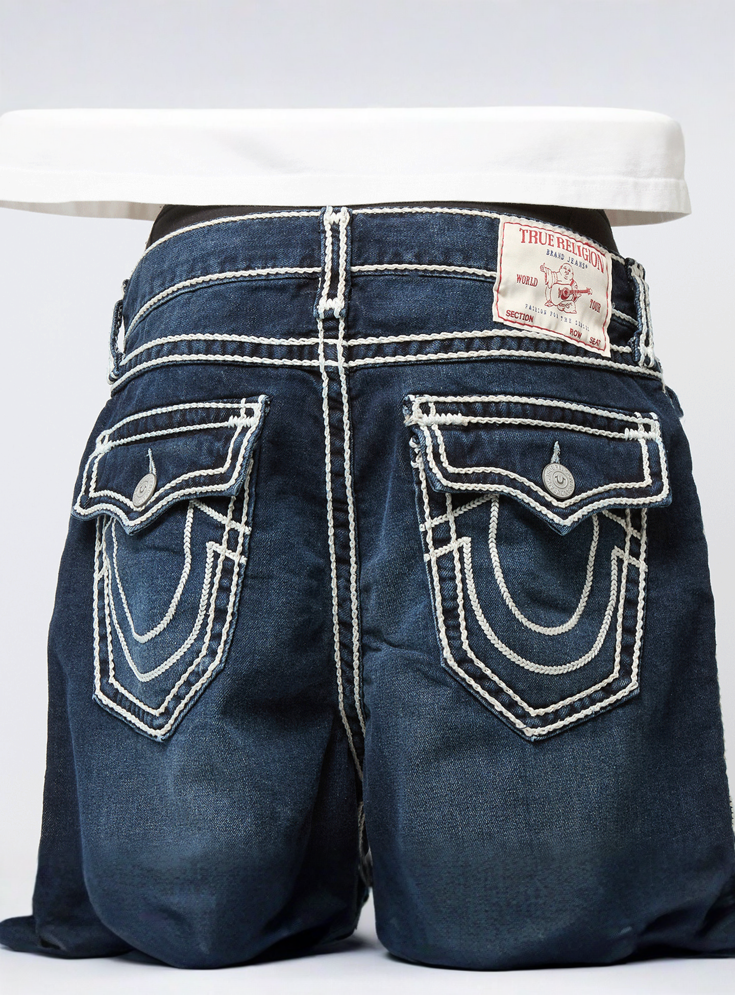 True Religion, Vinny Rope Stitch Short, blue, Image 4 of 5
