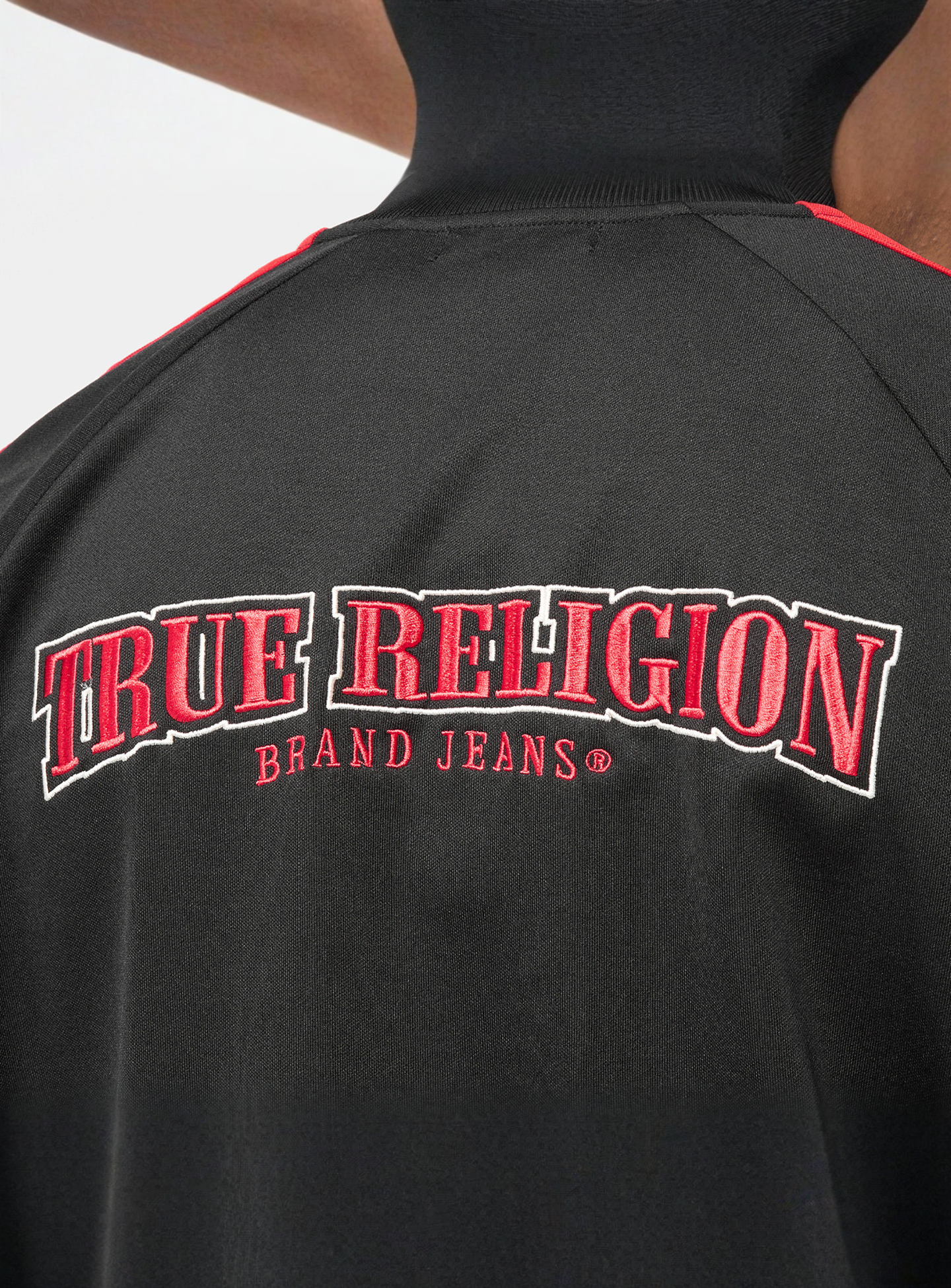 True Religion, Snap Off Track Jacket, black, Image 4 of 7