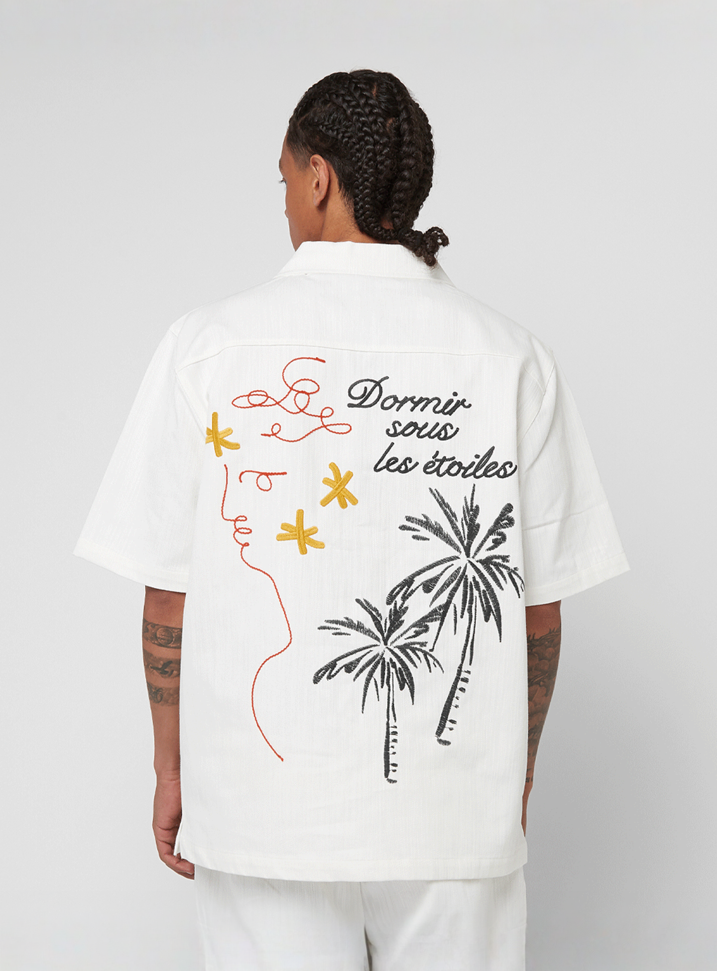 Smoke Rise, Slubby Twill Button Down Shirt, white, Image 2 of 6