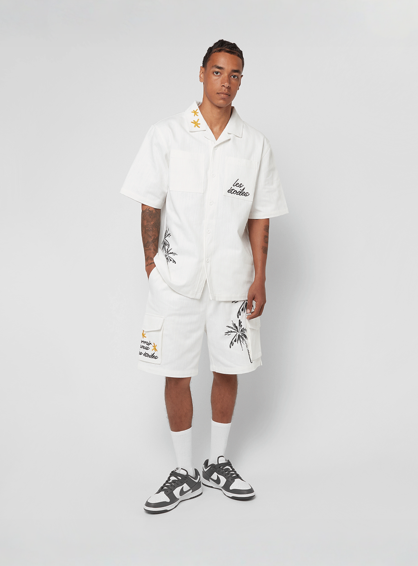 Smoke Rise, Slubby Twill Button Down Shirt, white, Image 6 of 6