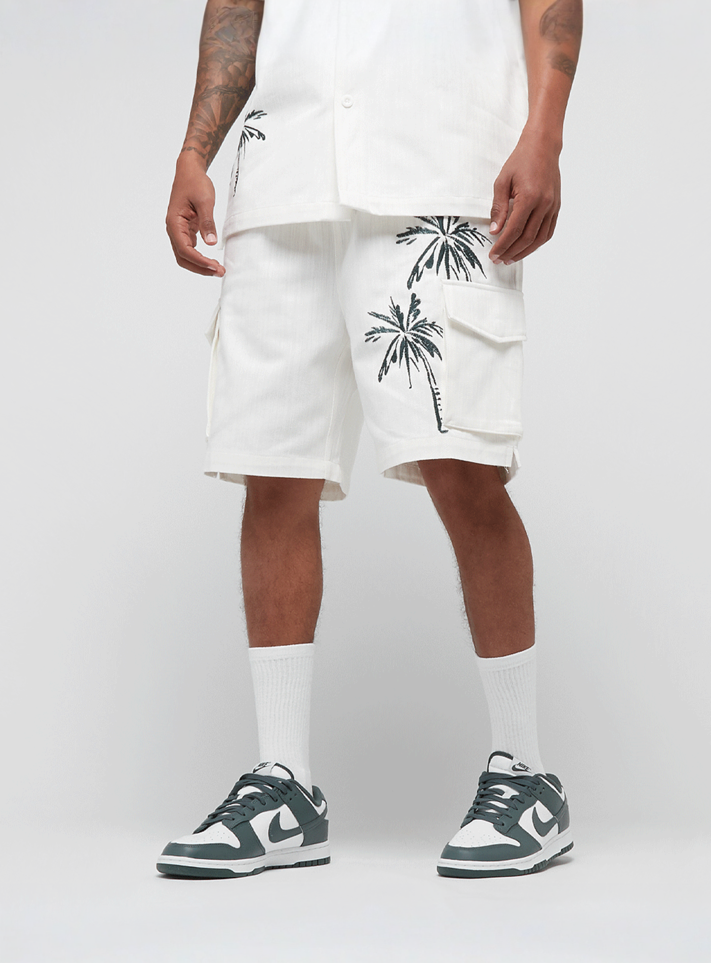 Smoke Rise, Fashion Slubby Twill Short, white, Image 1 of 7
