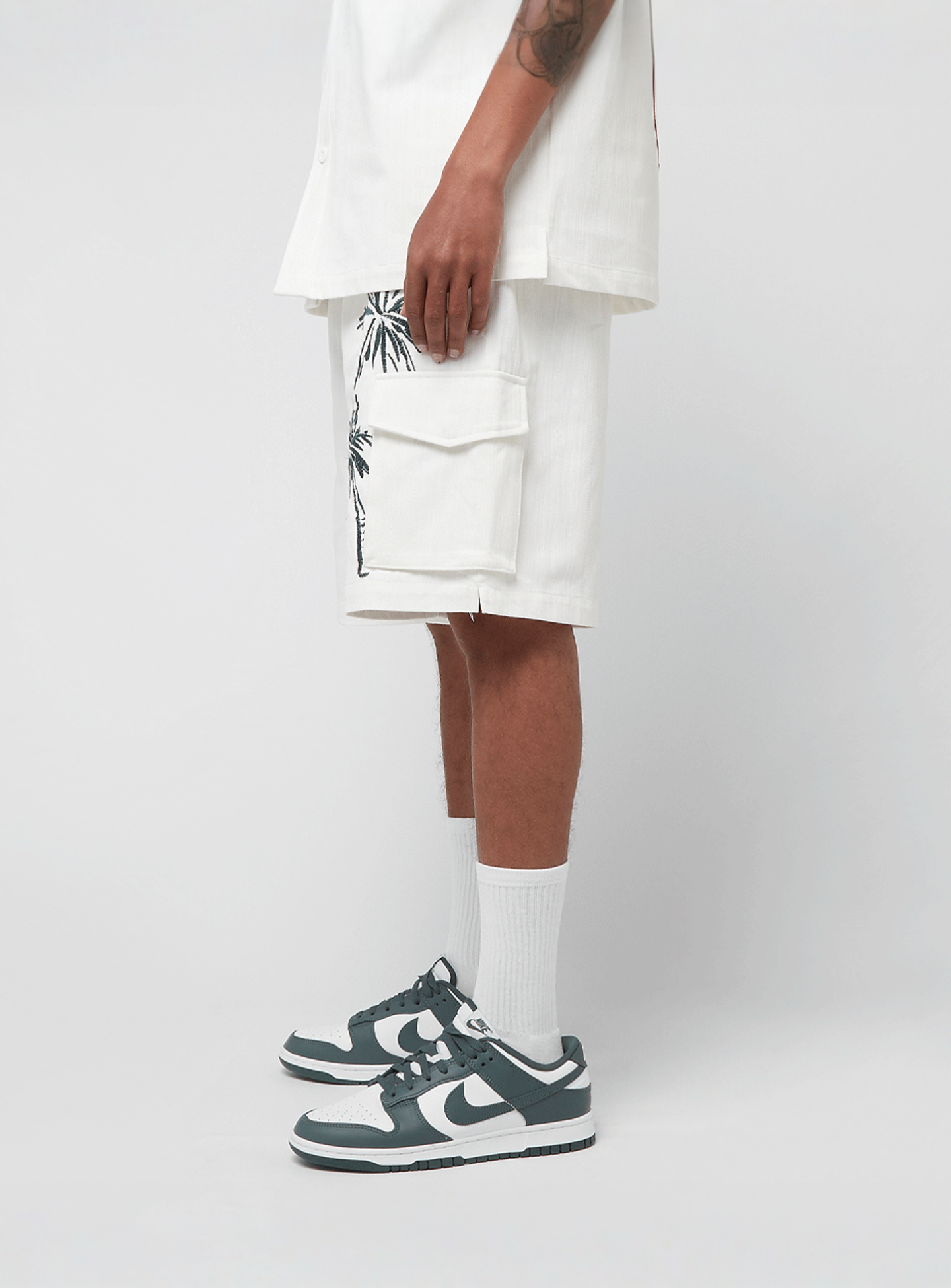 Smoke Rise, Fashion Slubby Twill Short, white, Image 2 of 7
